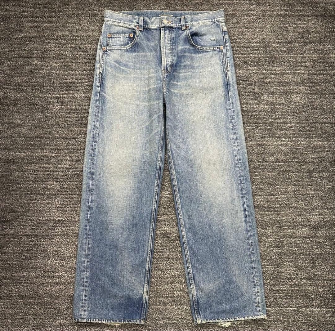 Saint Laurent Paris Wide Straight Denim 2023 Made in Japan