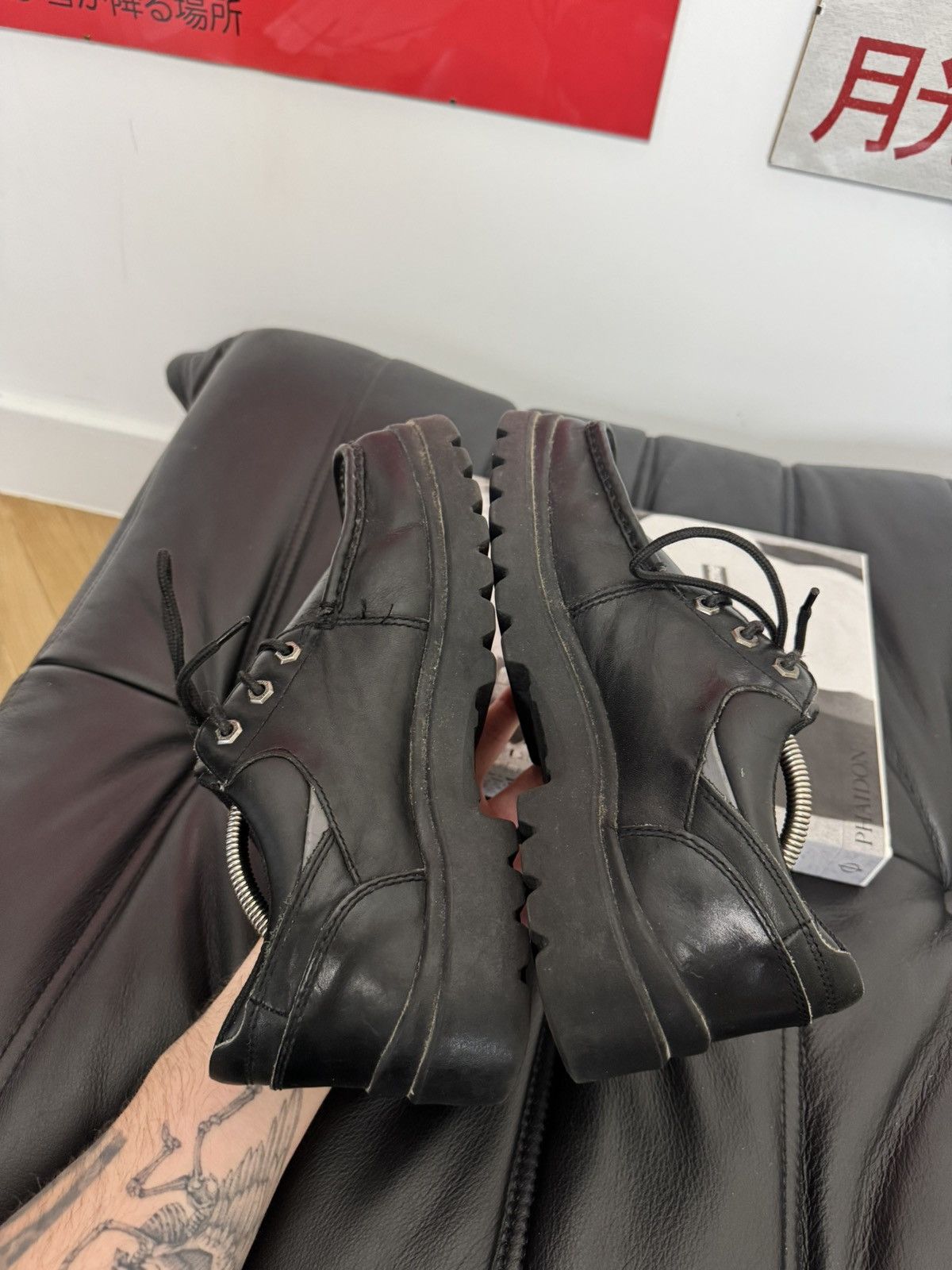 Caterpillar Vintage CAT Caterpillar Chunky Boots Leather Derby Martens Size US 10 / EU 43 - 5 Thumbnail