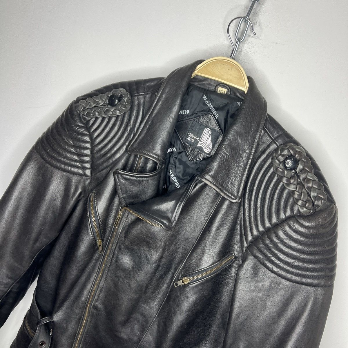 Vintage Moto Vintage Racing Leather Jacket Ramones Biker 90s Punk Size US L / EU 52-54 / 3 - 4 Thumbnail