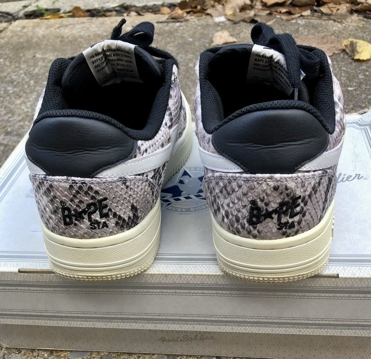 Bape Bapesta Snakeskin Size US 9.5 / EU 42-43 - 6 Thumbnail