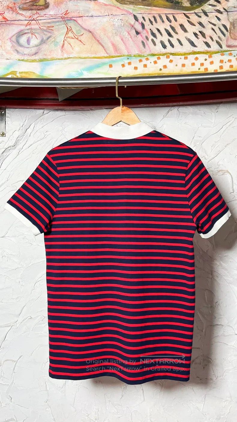 Saint Laurent Paris Saint Laurent Paris Men's Striped Polo Shirt Short Sleeve Size US XL / EU 56 / 4 - 4 Thumbnail