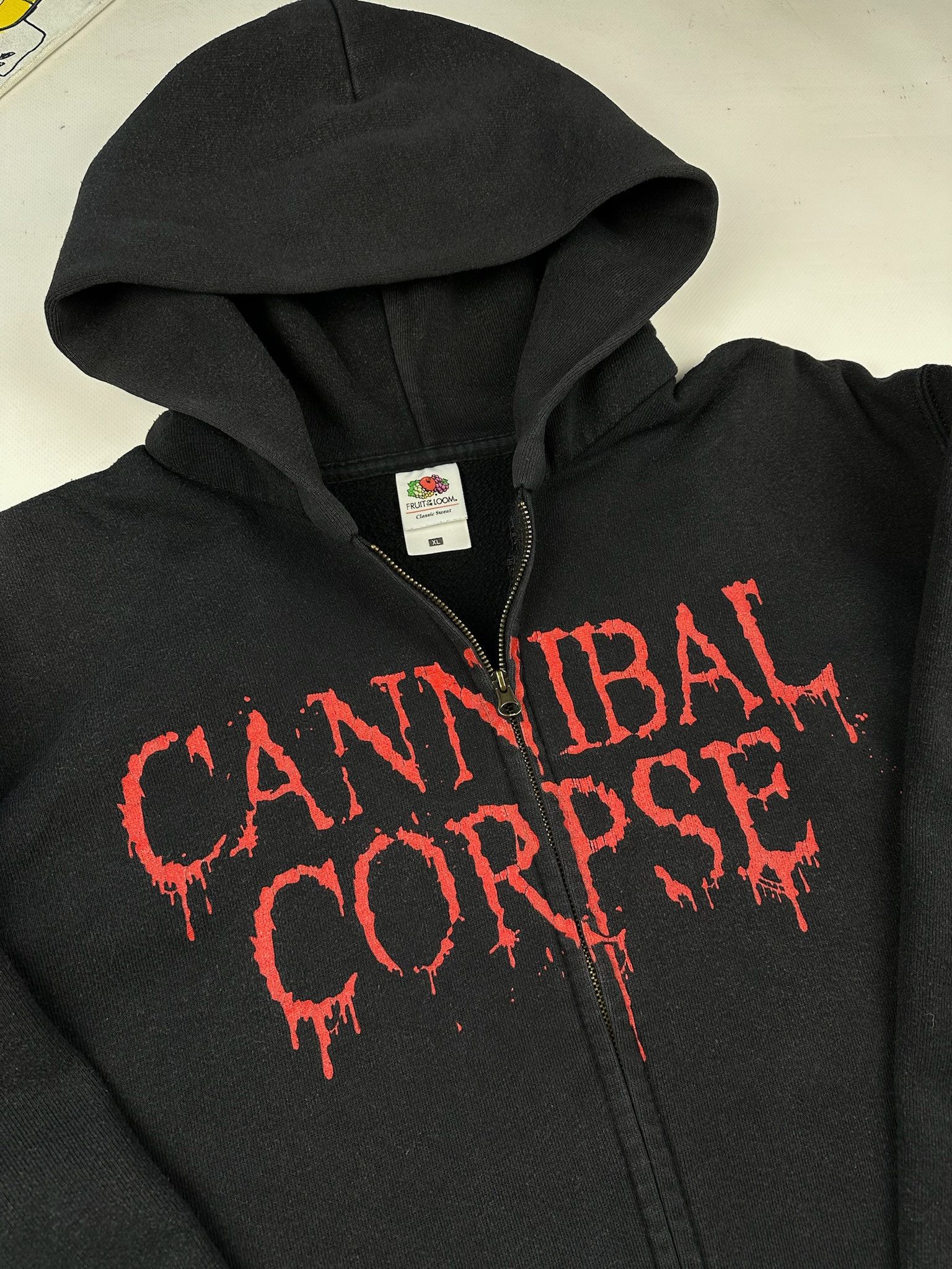 Band Tees Vintage Cannibal Corpse Blood Metal Graphic Zip Hoodie Size US XL / EU 56 / 4 - 4 Thumbnail
