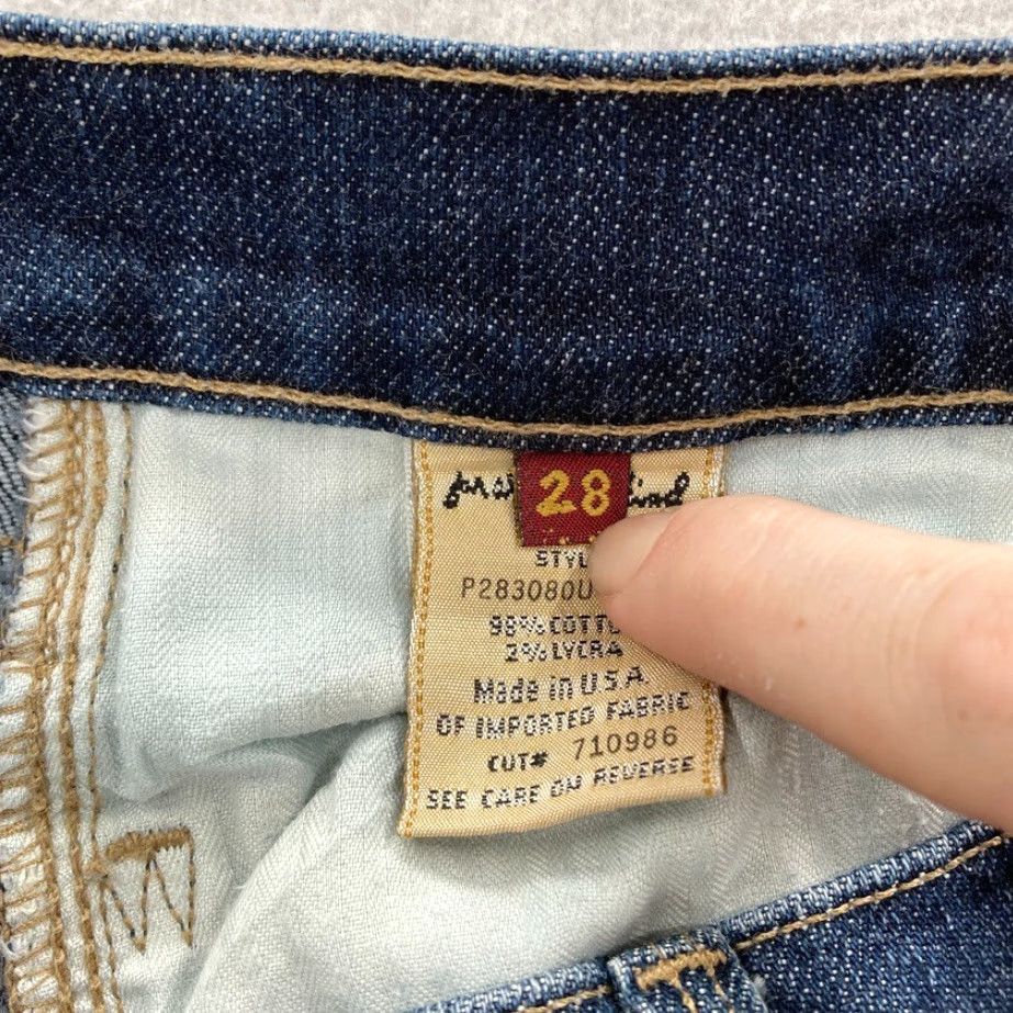 7 For All Mankind 7 For All Mankind Women's 28 Dark Wash Blue Stretch Denim Skinny Jeans Low Rise Size 28" / US 6 / IT 42 - 5 Thumbnail