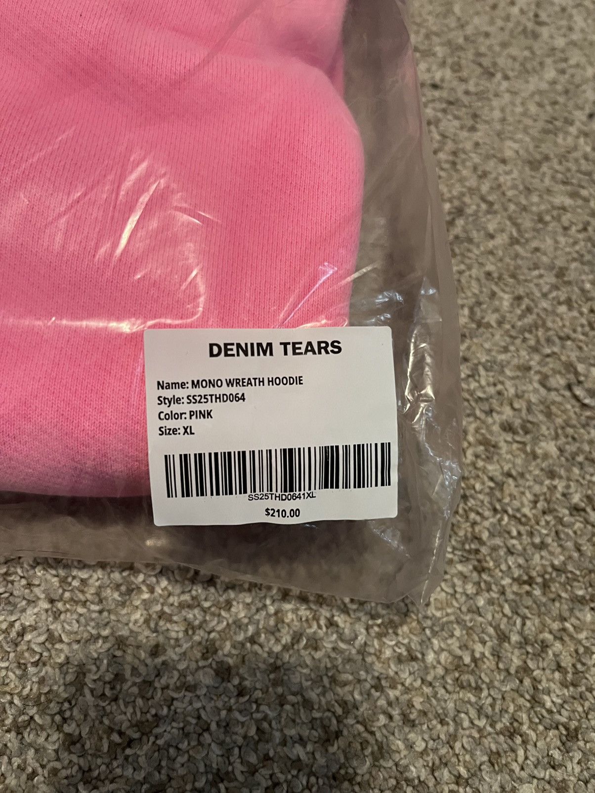 DENIM TEARS Denim Tears Mono Cotton Wreath Hoodie Pink Size US XL / EU 56 / 4 - 4 Thumbnail