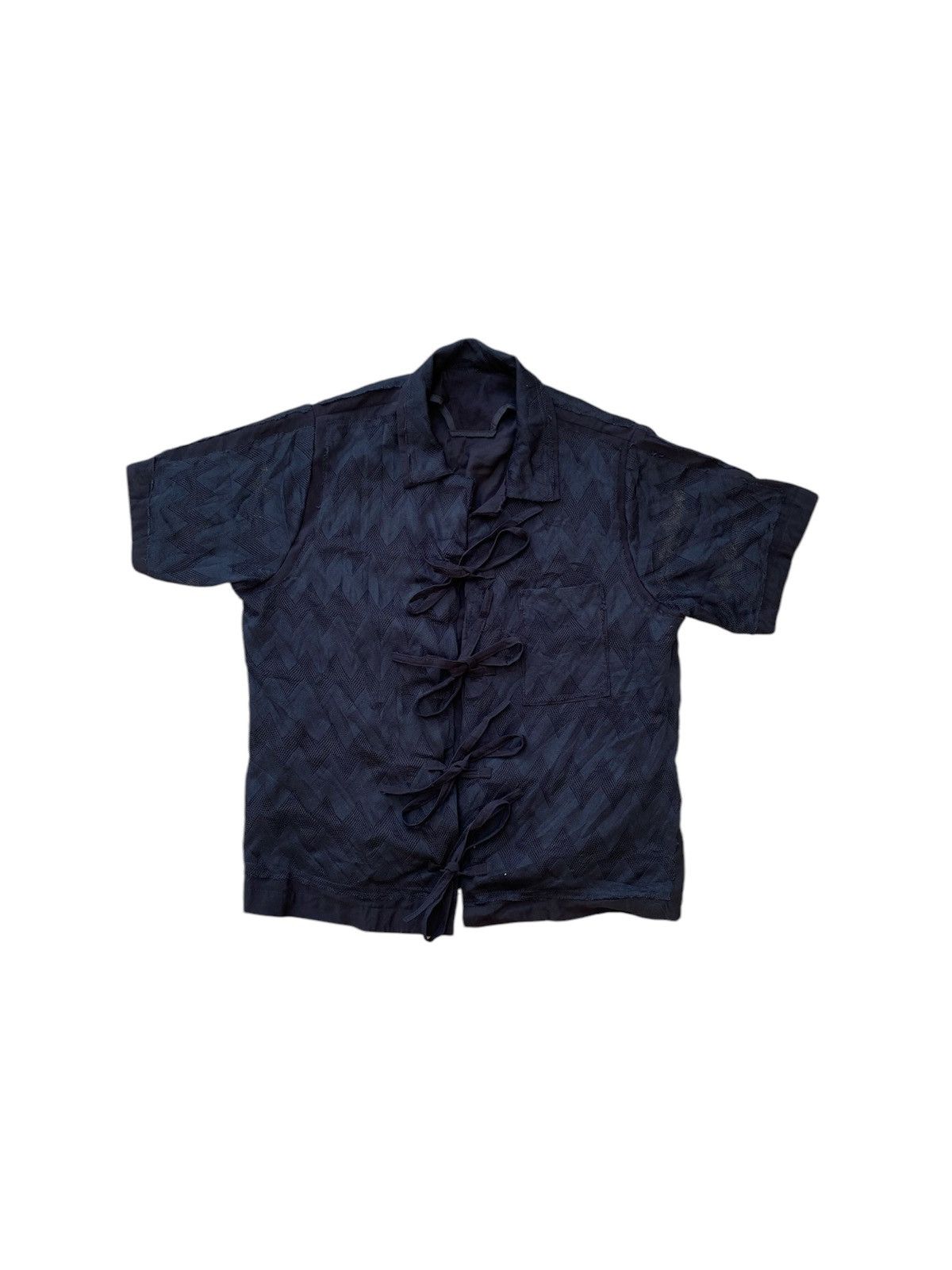 Issey Miyake × Japanese Brand × Pleats Please Issey Miyake Issey Miyake Shirt Collar Designer Size US S / EU 44-46 / 1 - 1 Thumbnail