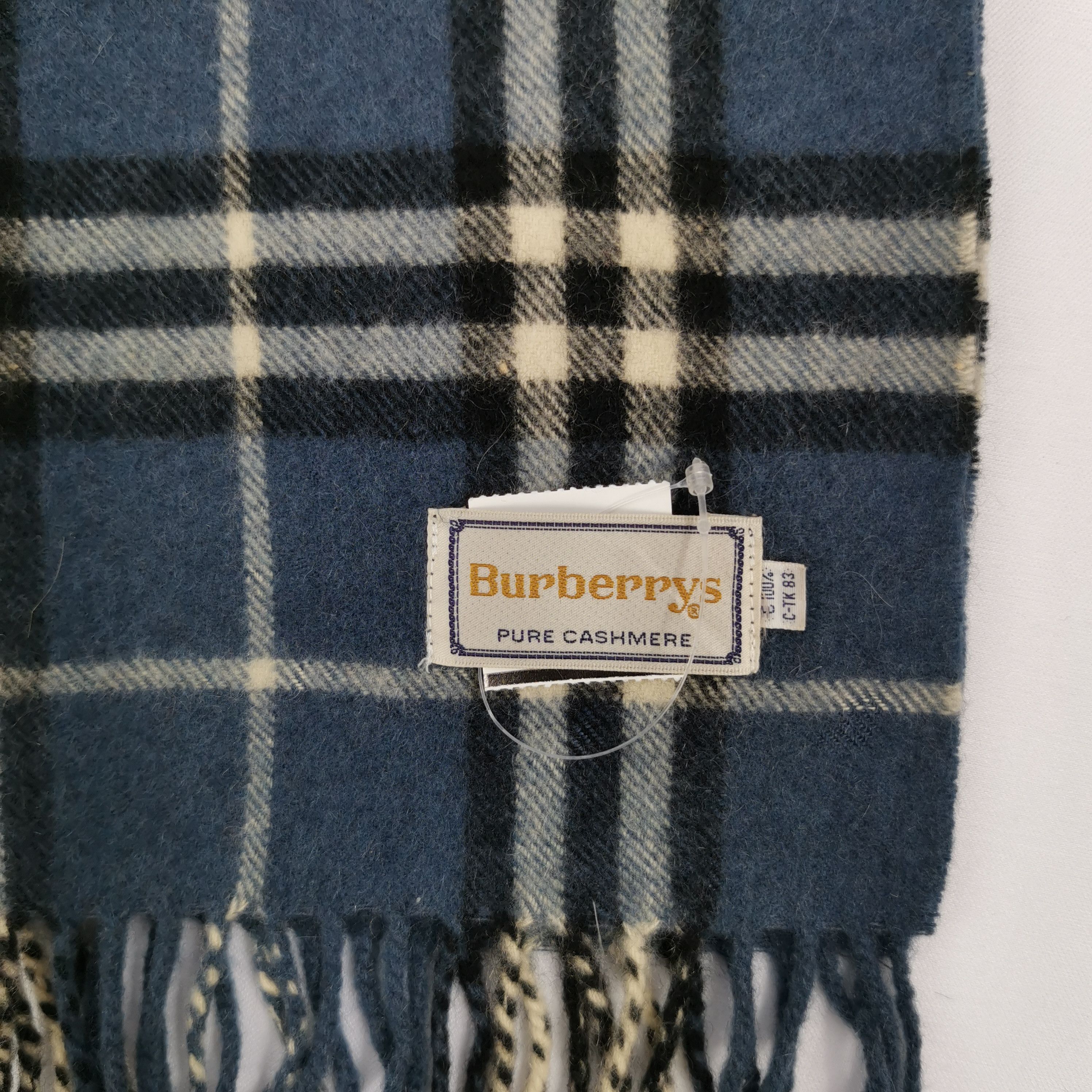 Burberry × Vintage Vintage Burberry Scarf Wool Cashmere Scarves. Size ONE SIZE - 4 Thumbnail
