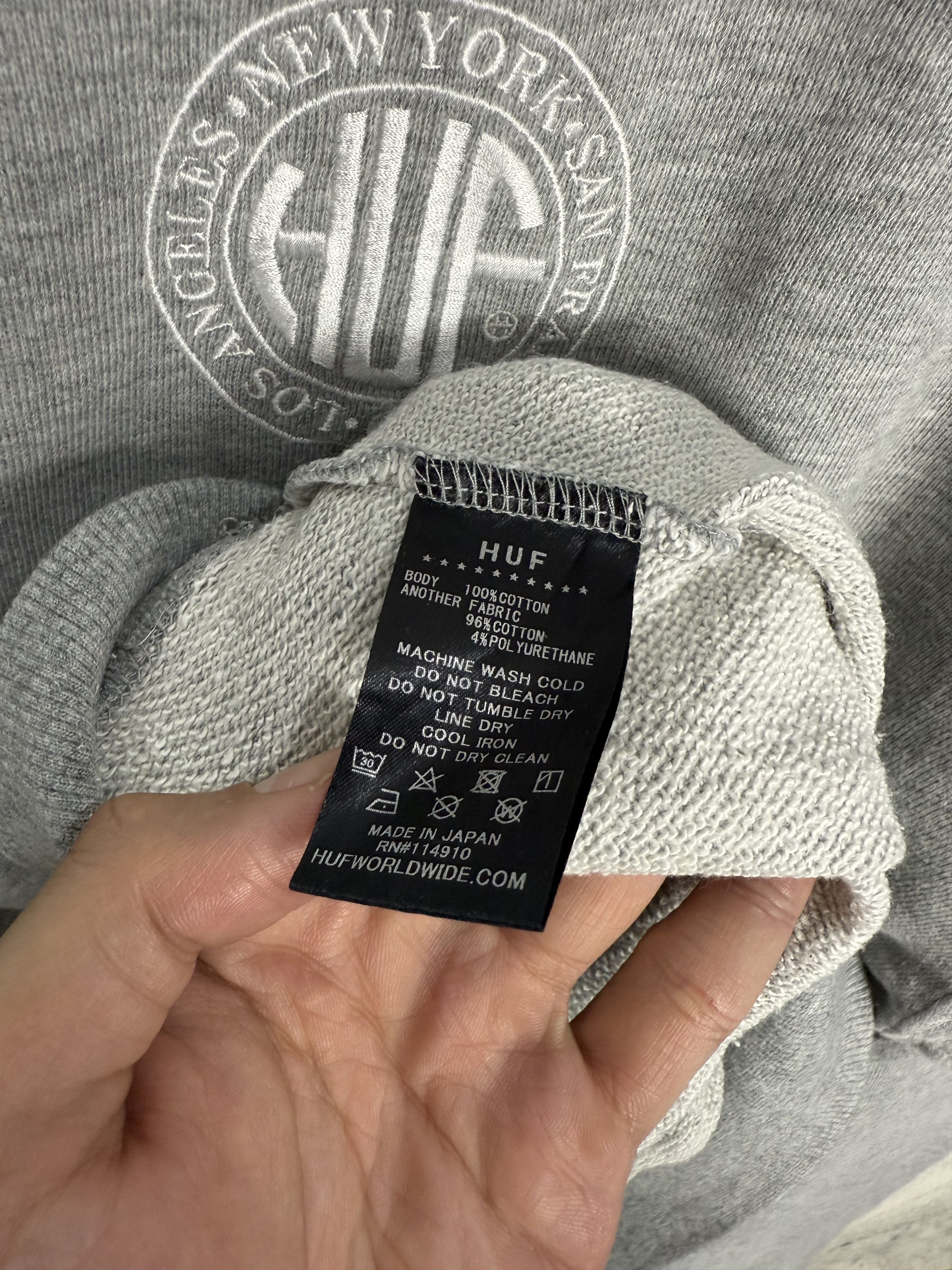 Huf HUF Half Zip Sweatshirt Crewneck Size US XL / EU 56 / 4 - 7 Thumbnail