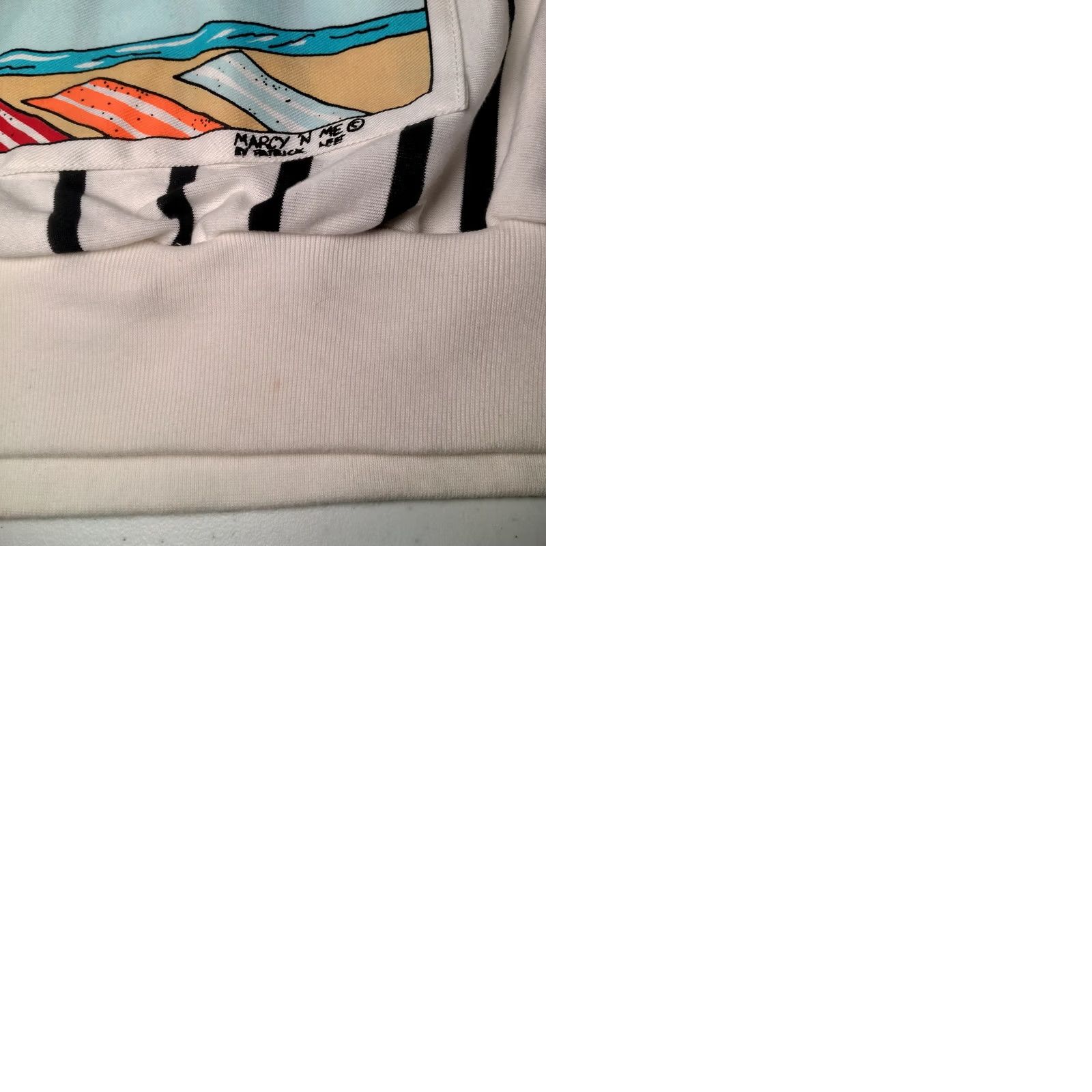 Etro VINTAGE Garbanzo Shirt Hooded T-Shirt Womens Small White 80s Beach Retro Polo Pullover Short Sleeve Size S / US 4 / IT 40 - 10 Thumbnail