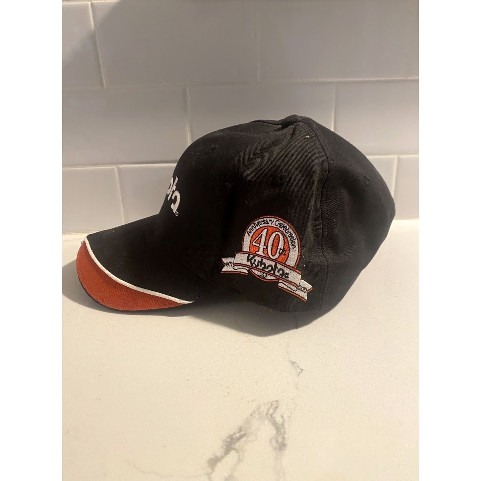 Vintage Kubota Hat Baseball Cap Adjustable Men Black 40th Anniversary Celebration Strapback K Products Hat Size ONE SIZE - 2 Thumbnail