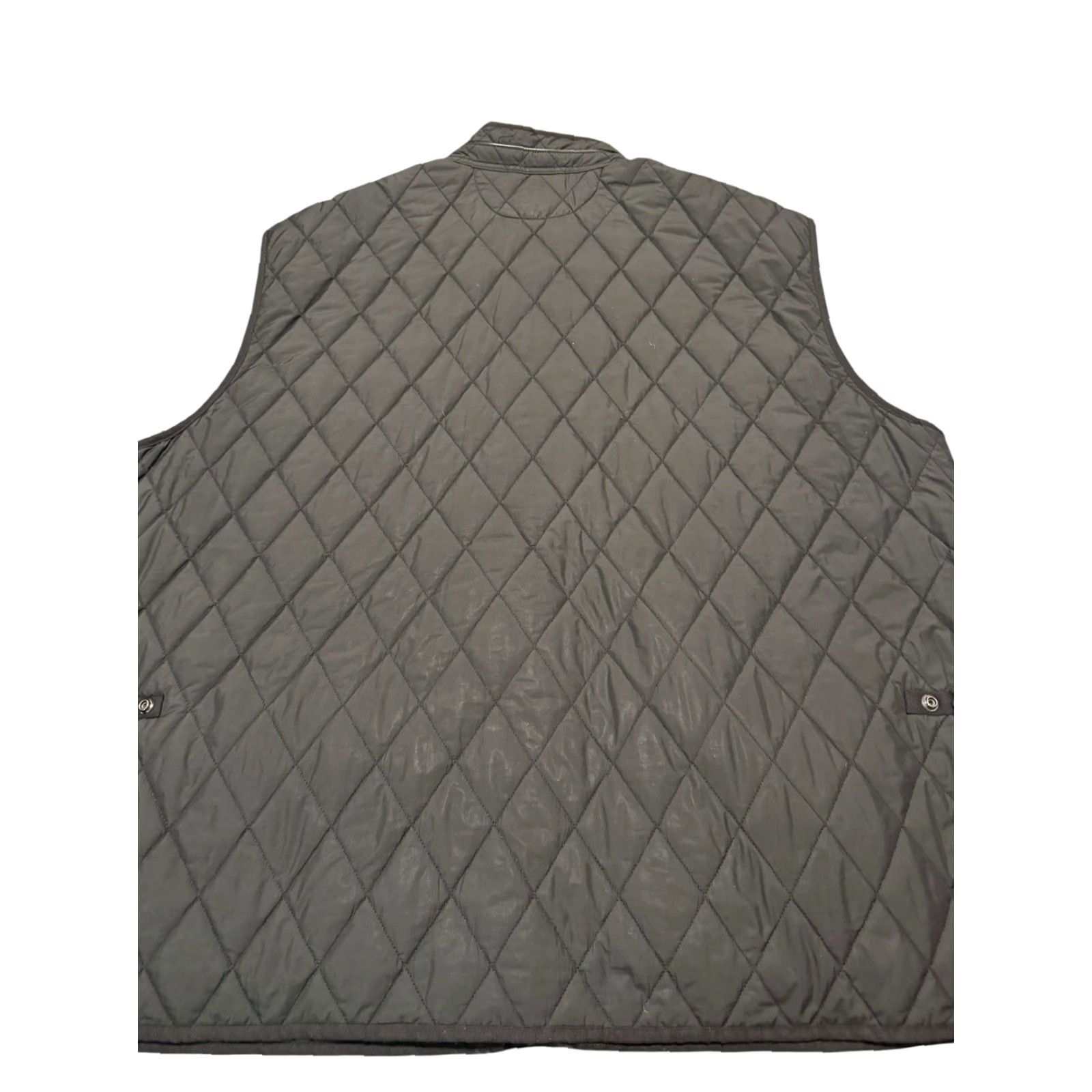 Polo Ralph Lauren VINTAGE Polo Ralph Lauren Quilted Combat Vest Black Leather Trim Mens 4XB Big & Tall Jacket Windbreaker Size US XXL / EU 58 / 5 - 7 Thumbnail