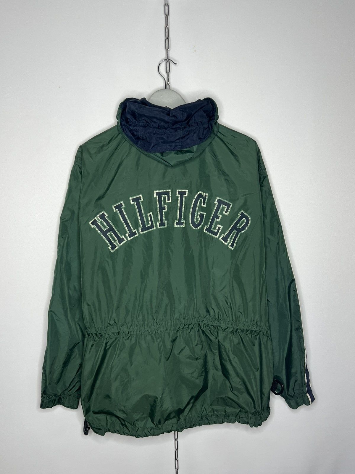 Tommy Hilfiger Vintage Tommy Hilfiger Anorak 100% Nylon Jacket Big Logo Size US S / EU 44-46 / 1 - 18 Thumbnail
