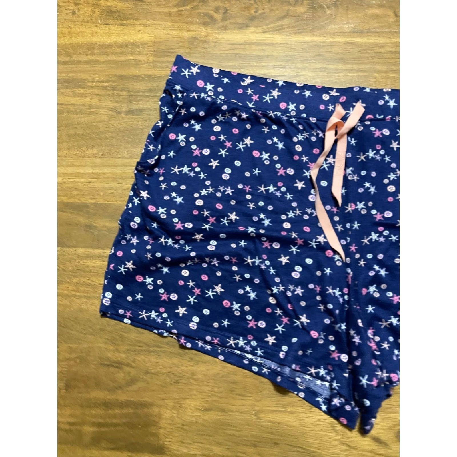 Vintage Time & Tru Shorts Women Plus 2X Sleep Shorts White Navy Pink White Lounge Pattern Solid Vintage? No. (Wait) Size 40" / US 18 - 3 Thumbnail