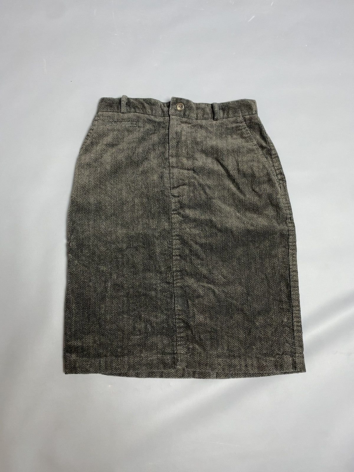 Ralph Lauren Vtg Ralph Lauren Herringbone Skirt Size 6 Brown Knee Length Size 28" / US 6 / IT 42 - 1 Thumbnail