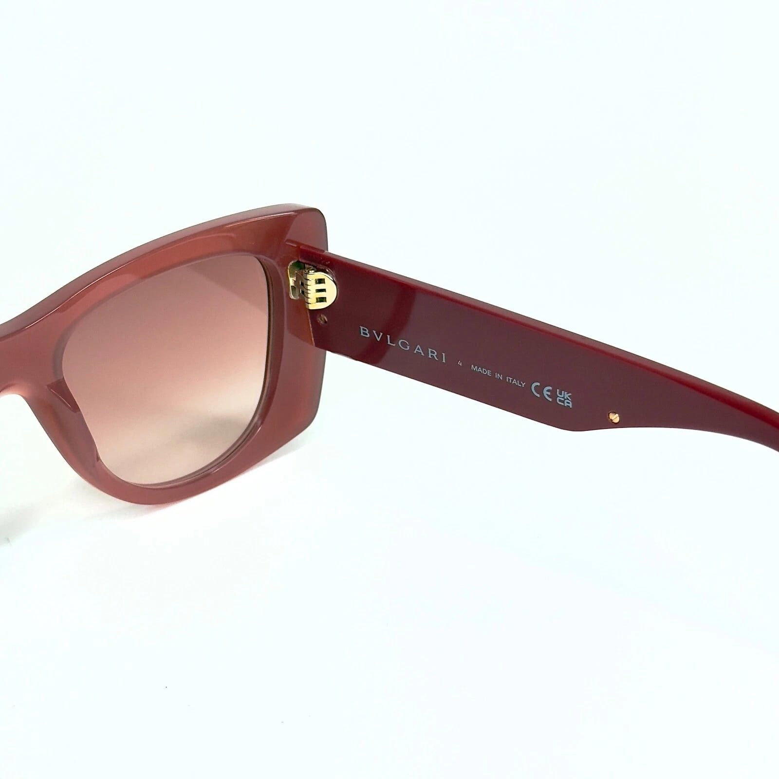 Bvlgari BVLGARI 40038 ROMA BV40038I Orange Brown Logo Sunglasses 44F Size ONE SIZE - 4 Thumbnail