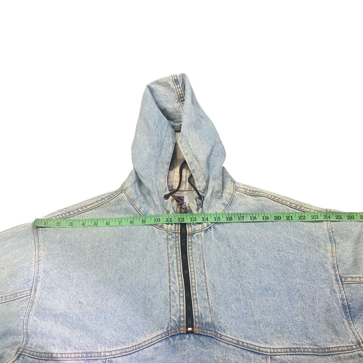 Gotcha × Vintage Vintage 90s Gotcha Denim Anorak Hoodie Half Zip Sweatshirt Size US L / EU 52-54 / 3 - 16 Thumbnail