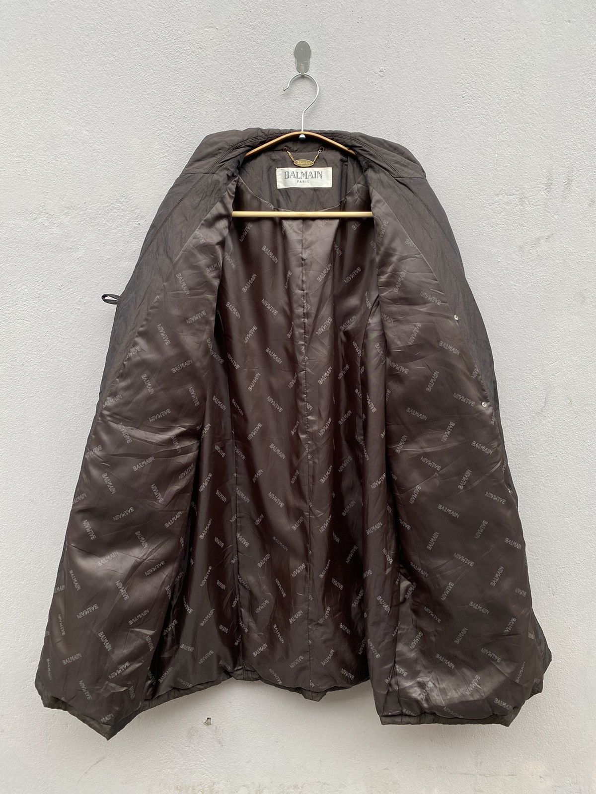 Balmain BALMAIN PARIS Double Pockets Brown Trench Coat Size US M / EU 48-50 / 2 - 2 Thumbnail