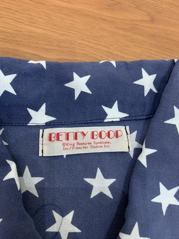 Vintage Vintage betty boop sun faded star stripe button shirt rare Size US L / EU 52-54 / 3 - 11 Thumbnail