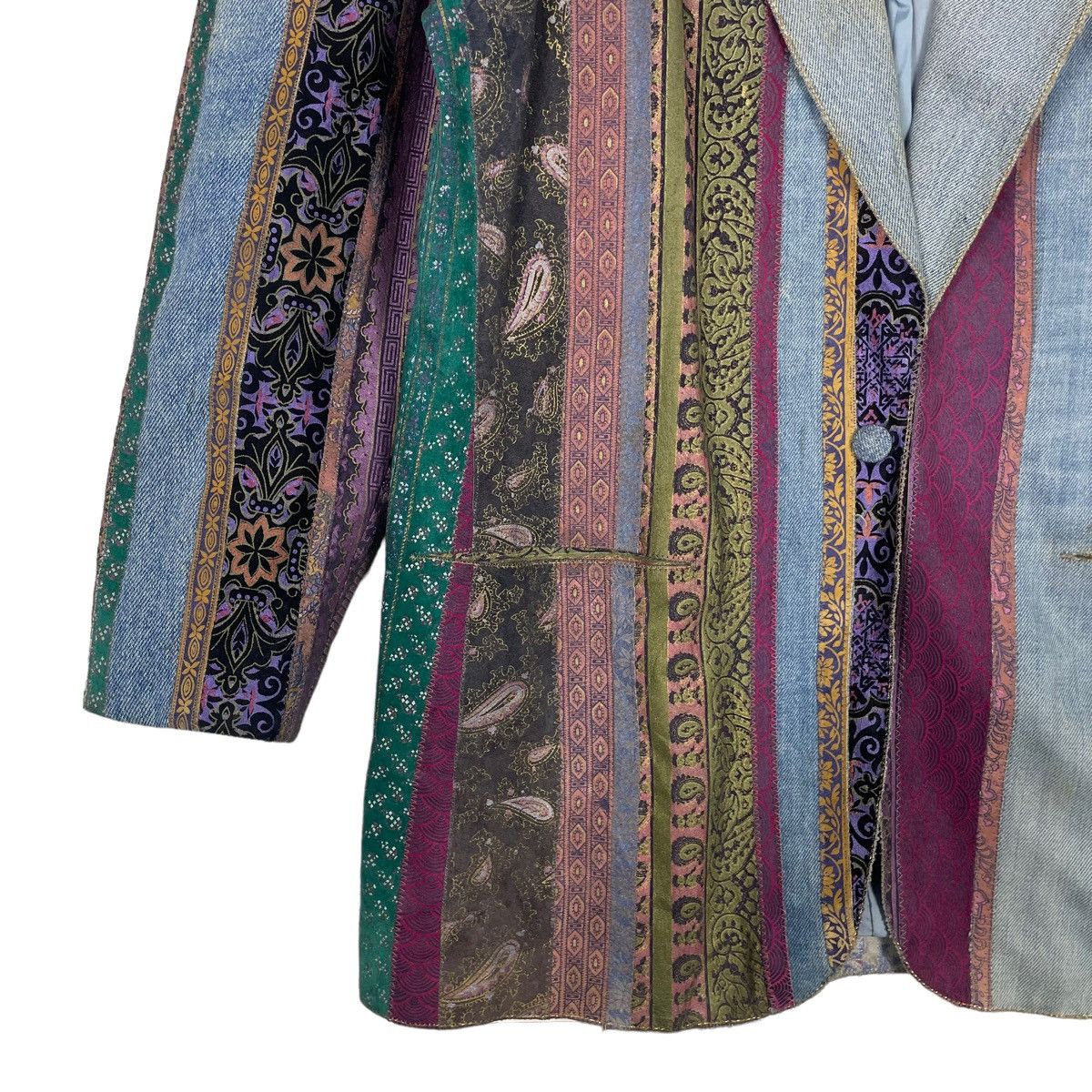 💥70s ROBERTO CAVALLI DENIM WITH PAISLEY JACKET