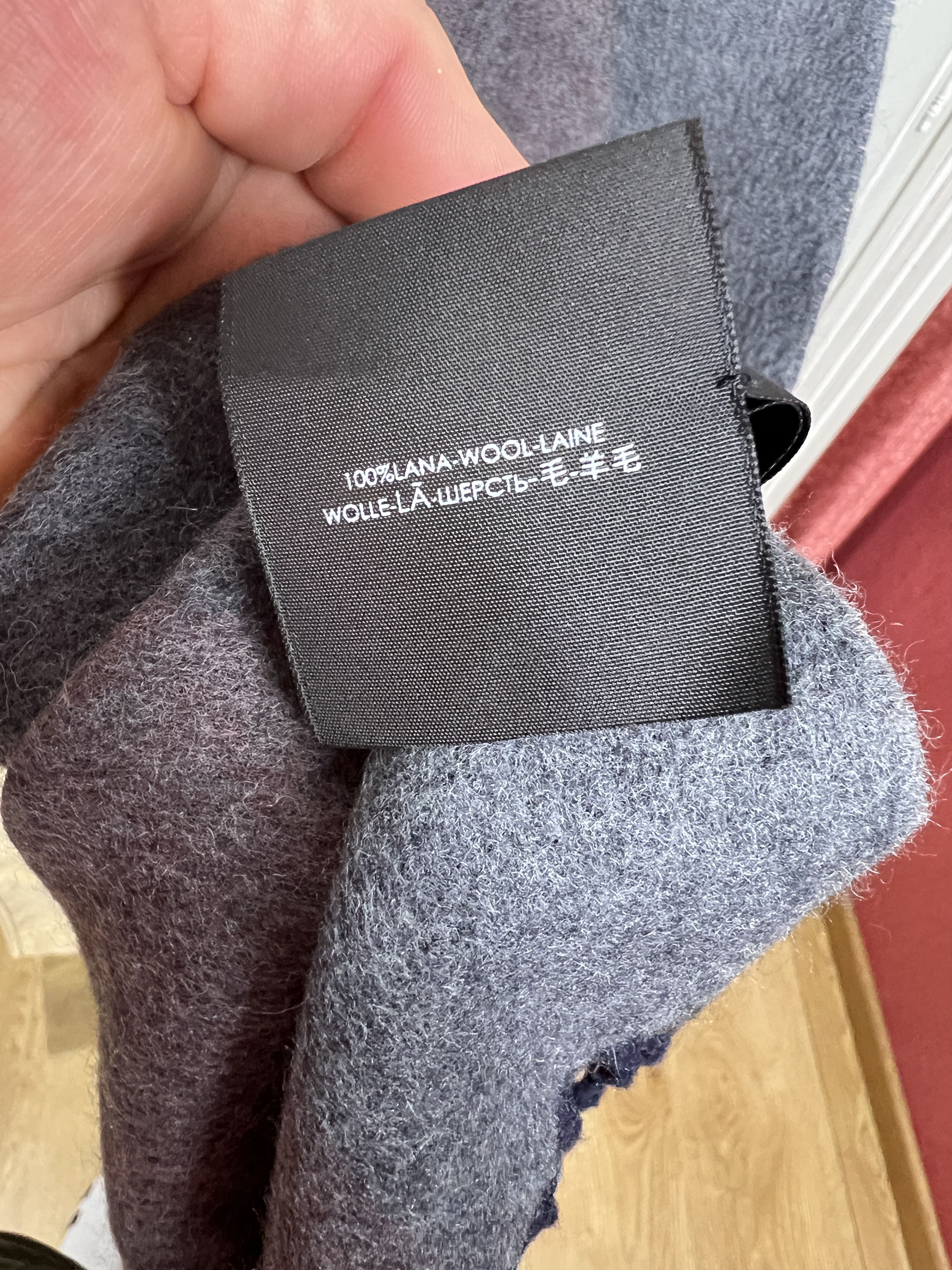 Gucci GUCCI NAVY RED SCARF LANA WOOL Size ONE SIZE - 7 Thumbnail