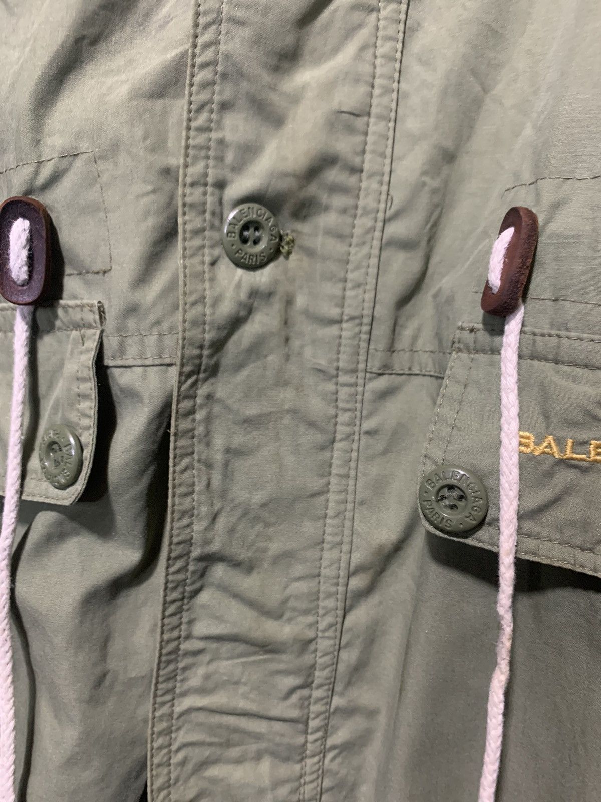Balenciaga Rare vintage Balenciaga trashed military parka jacket Size US L / EU 52-54 / 3 - 4 Thumbnail