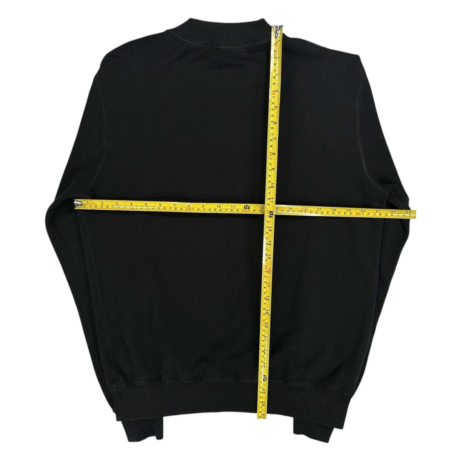 Dolce & Gabbana Dolce & Gabbana Size L Sweatshirt Black on Black Tape Logo Size US L / EU 52-54 / 3 - 2 Thumbnail
