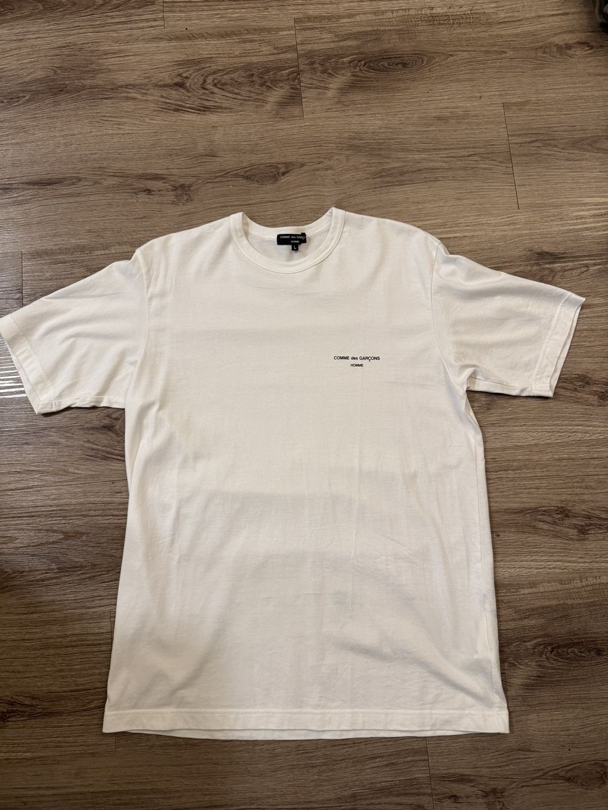 Comme des Garcons Short Sleeve White CDG 1986 ete logo print T