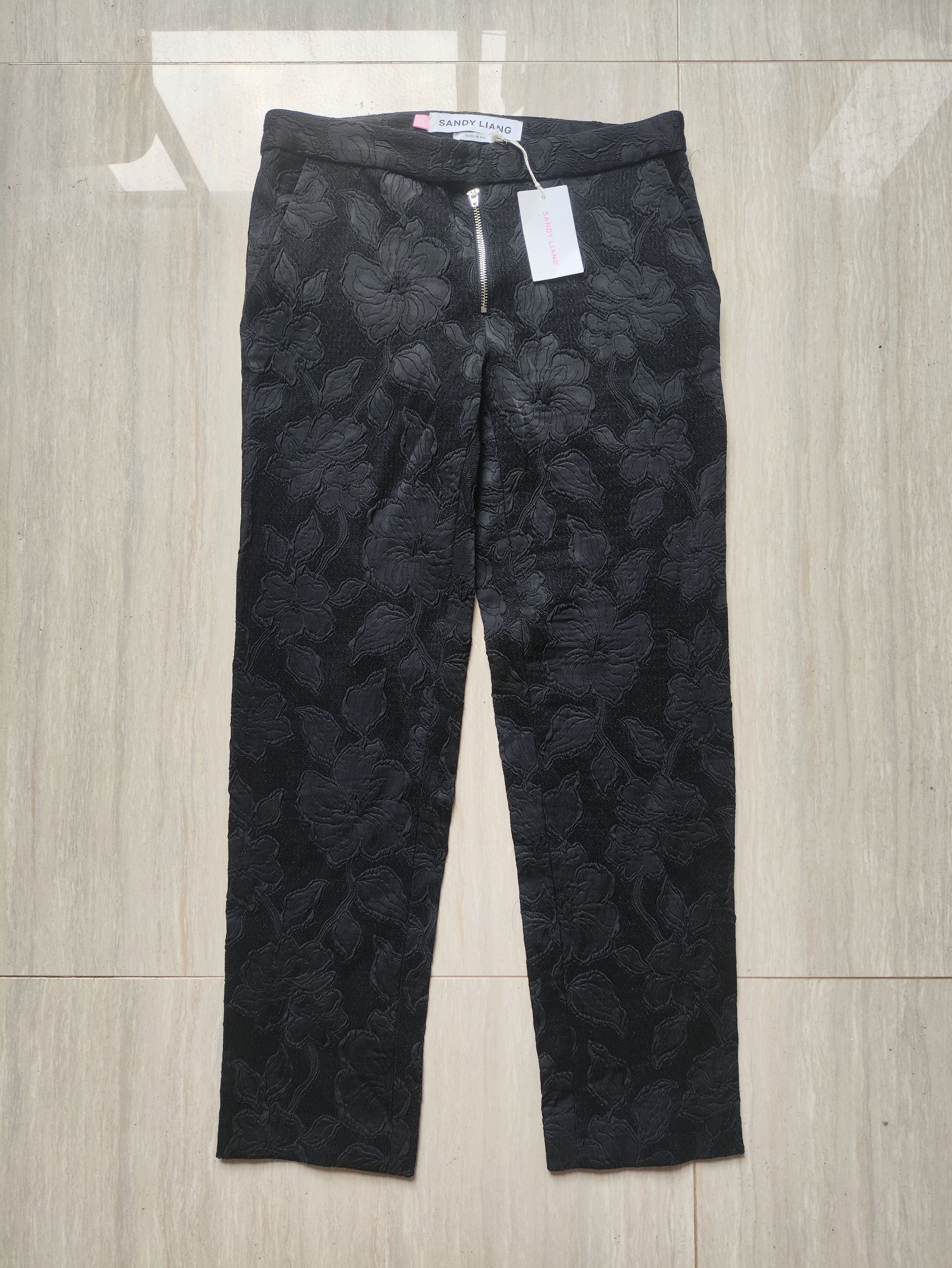 Sandy Liang flower dark pattern pants Size 25" / US 0 / IT 36 - 1 Thumbnail