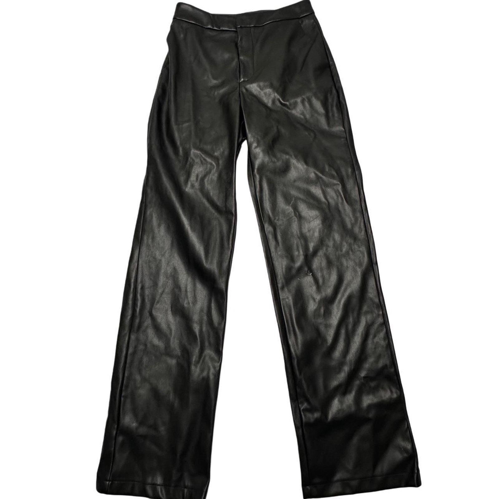 & Other Stories Elodie Size XS Black Leather Pants Size 26" / US 2 / IT 38 - 1 Thumbnail