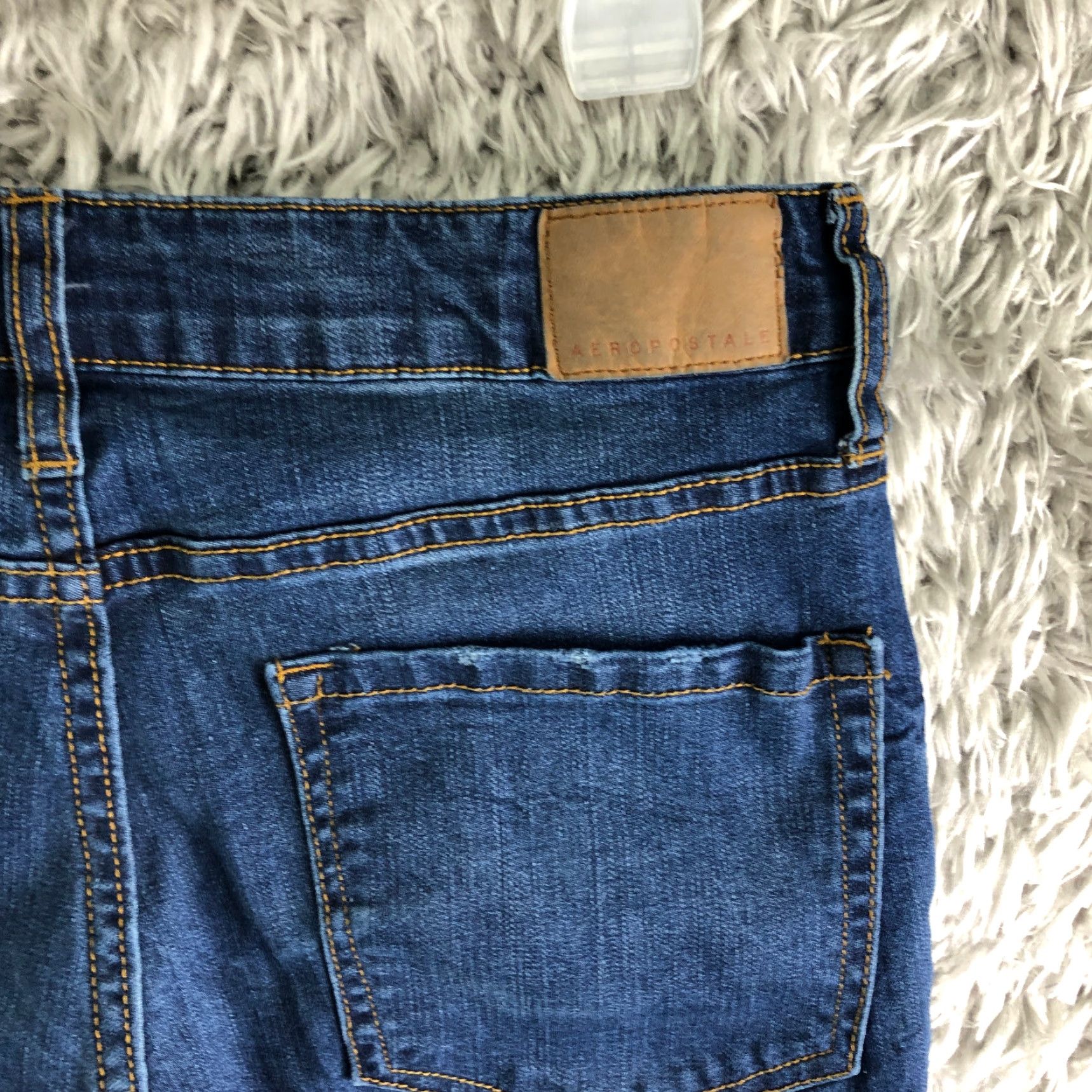 Vintage VINTAGE Aeropostale Womens Size 8 Mid Rise Skinny Medium Wash Blue Denim Jeans Size 30" / US 8 / IT 44 - 6 Thumbnail