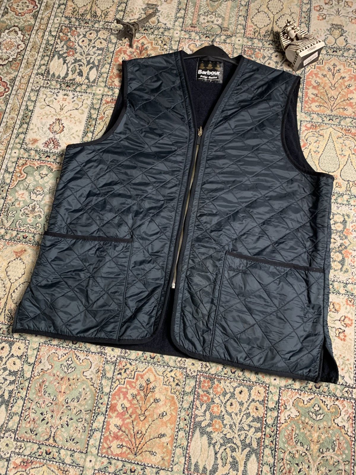 Barbour × Vintage Vintage Barbour Polarquilt waistcoat Vest Size US XL / EU 56 / 4 - 3 Thumbnail