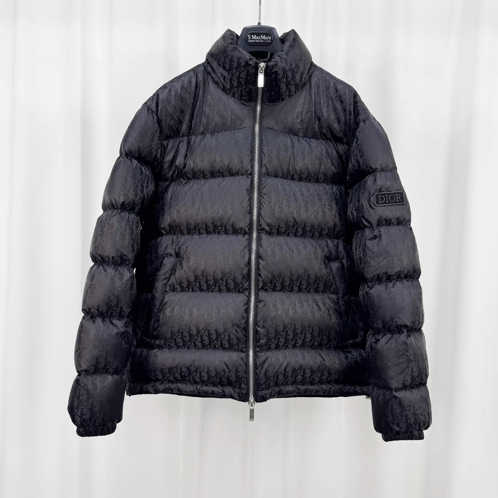 Dior Dior black Oblique allover down coat EU54 99 new Size US L / EU 52-54 / 3 - 1 Thumbnail