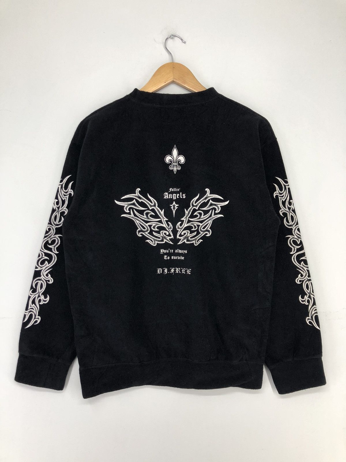 Japanese Brand Vintage Dj Free Fallin Angle Fleece Crewneck Sweatshirt Size US M / EU 48-50 / 2 - 2 Thumbnail