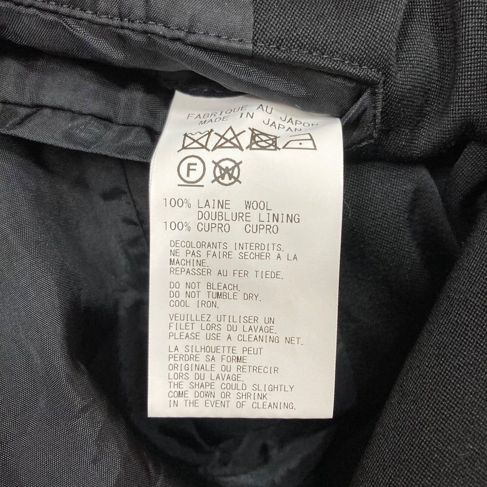 Yohji Yamamoto YOHJI YAMAMOTO black/wool tailored jacket Size US M / EU 48-50 / 2 - 7 Thumbnail