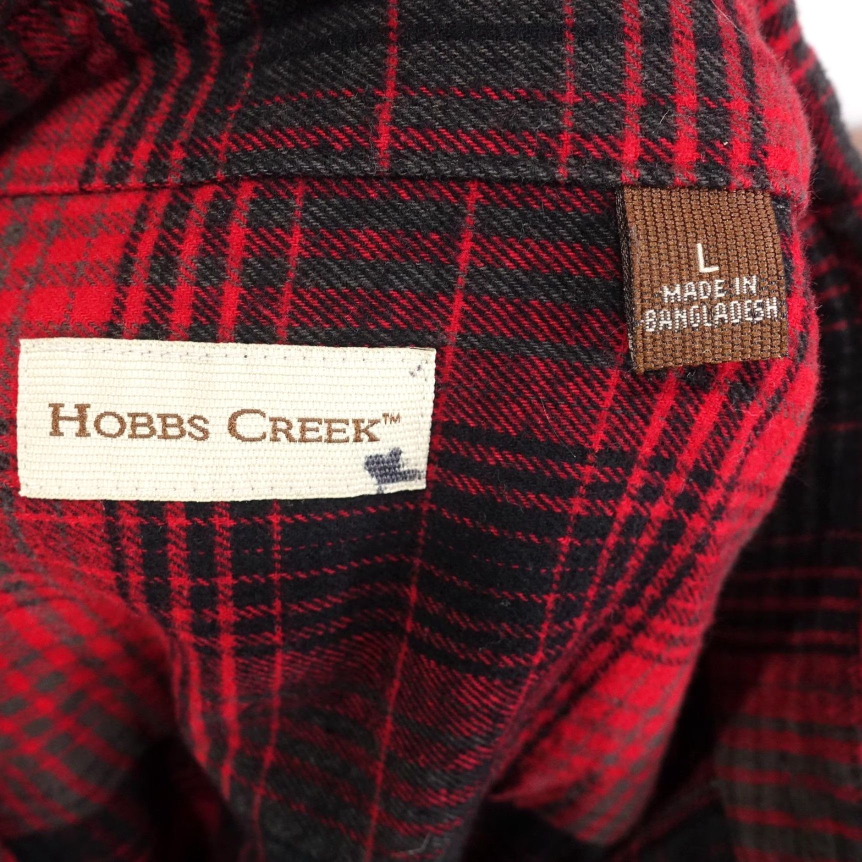 Vintage VINTAGE Hobbs Creek Shirt Mens Large Flannel Button-Down Long Sleeve Plaid Cotton Outdoors Workwear Size US L / EU 52-54 / 3 - 6 Thumbnail