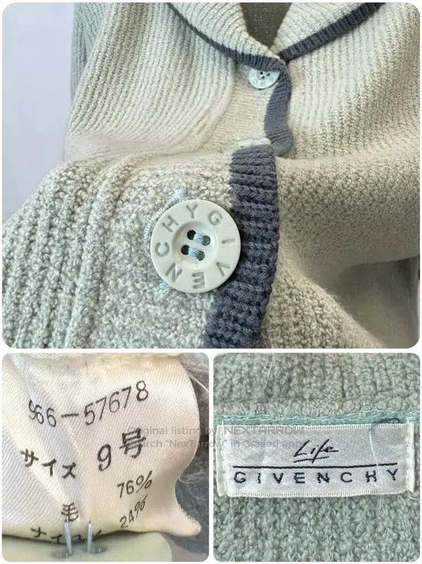 Givenchy Givenchy Light Green Wool Cardigan for Women . Size XXS / US 00 / IT 34 - 2 Thumbnail