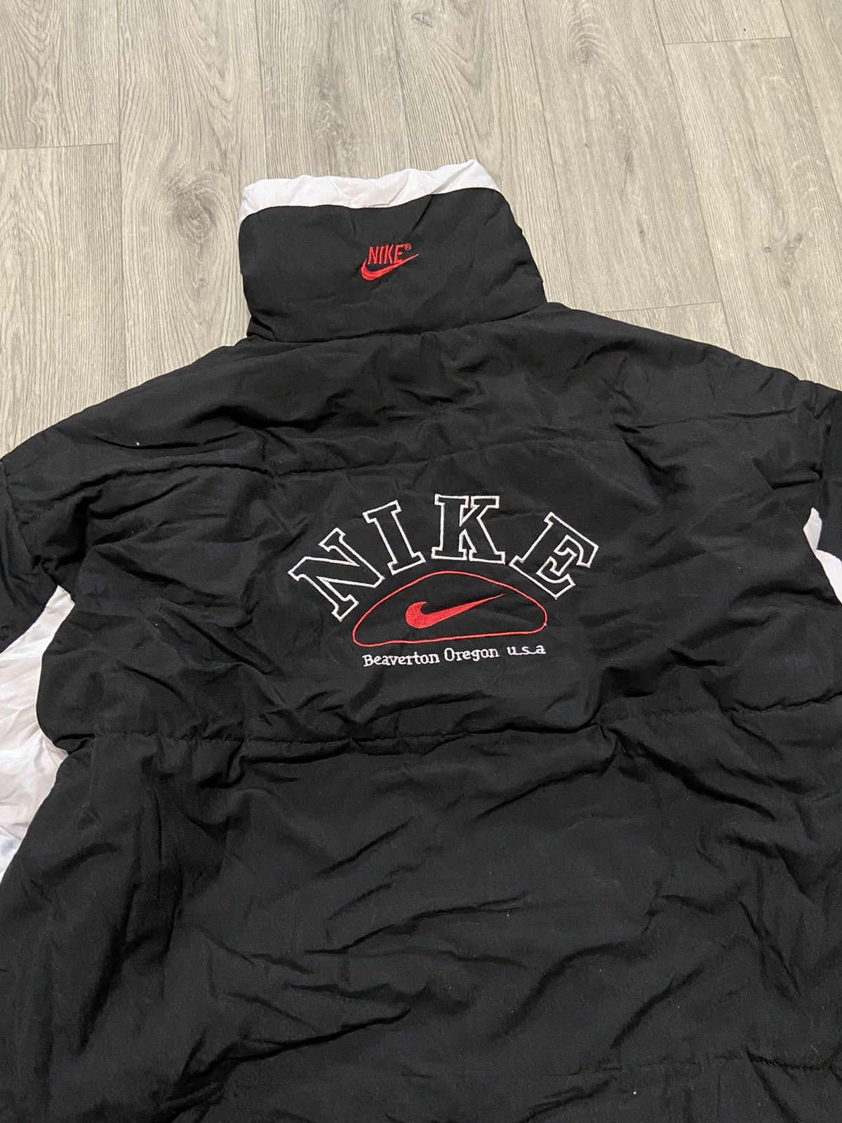 Nike Nike vintage 90s puffer jacket big logo reversible RARE Size US XL / EU 56 / 4 - 10 Thumbnail