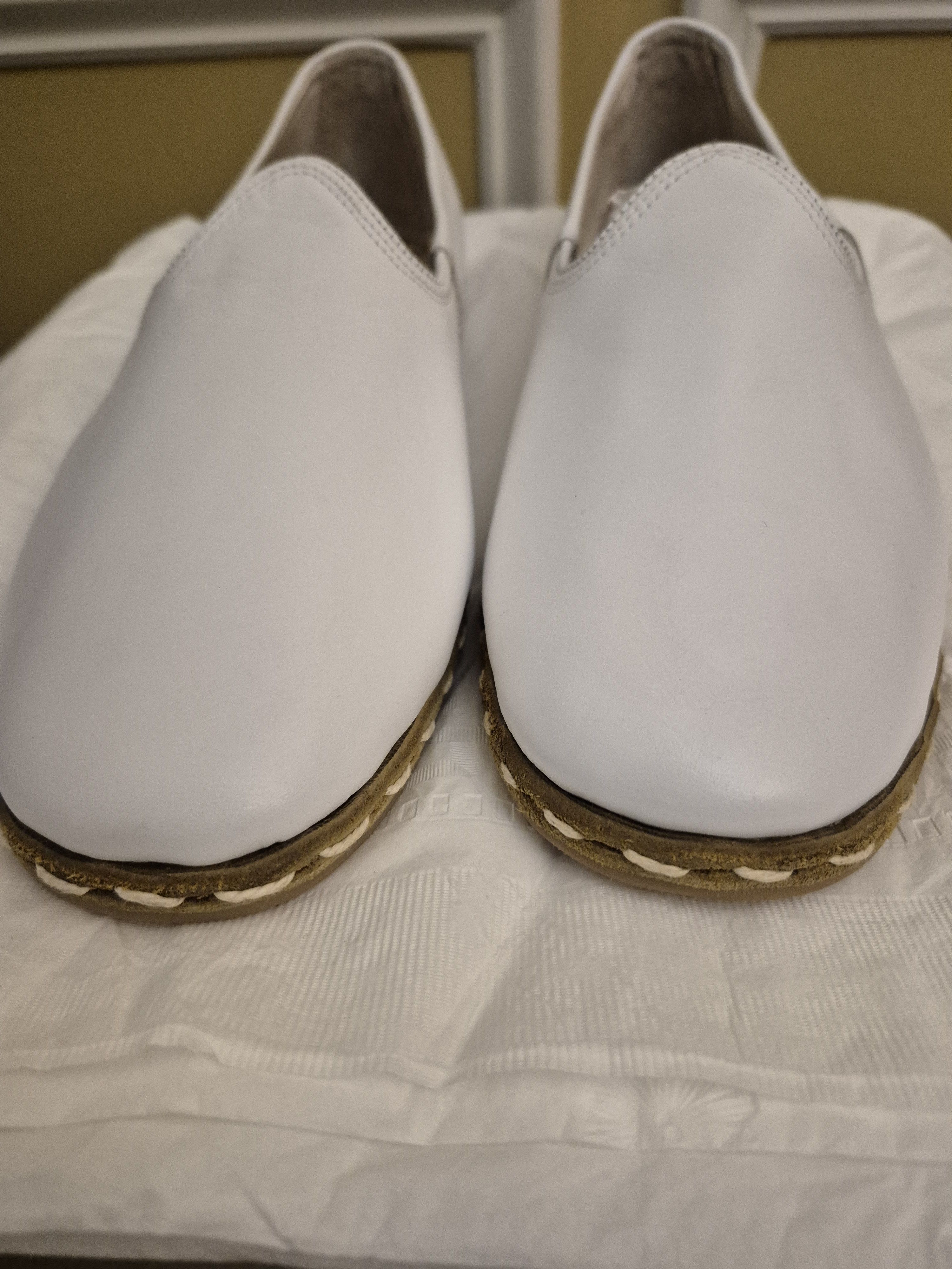Other Sabah "Baja" WhiteLeatherLoafers Size 4/ US 11-11.5 Size US 10.5 / EU 43-44 - 2 Thumbnail