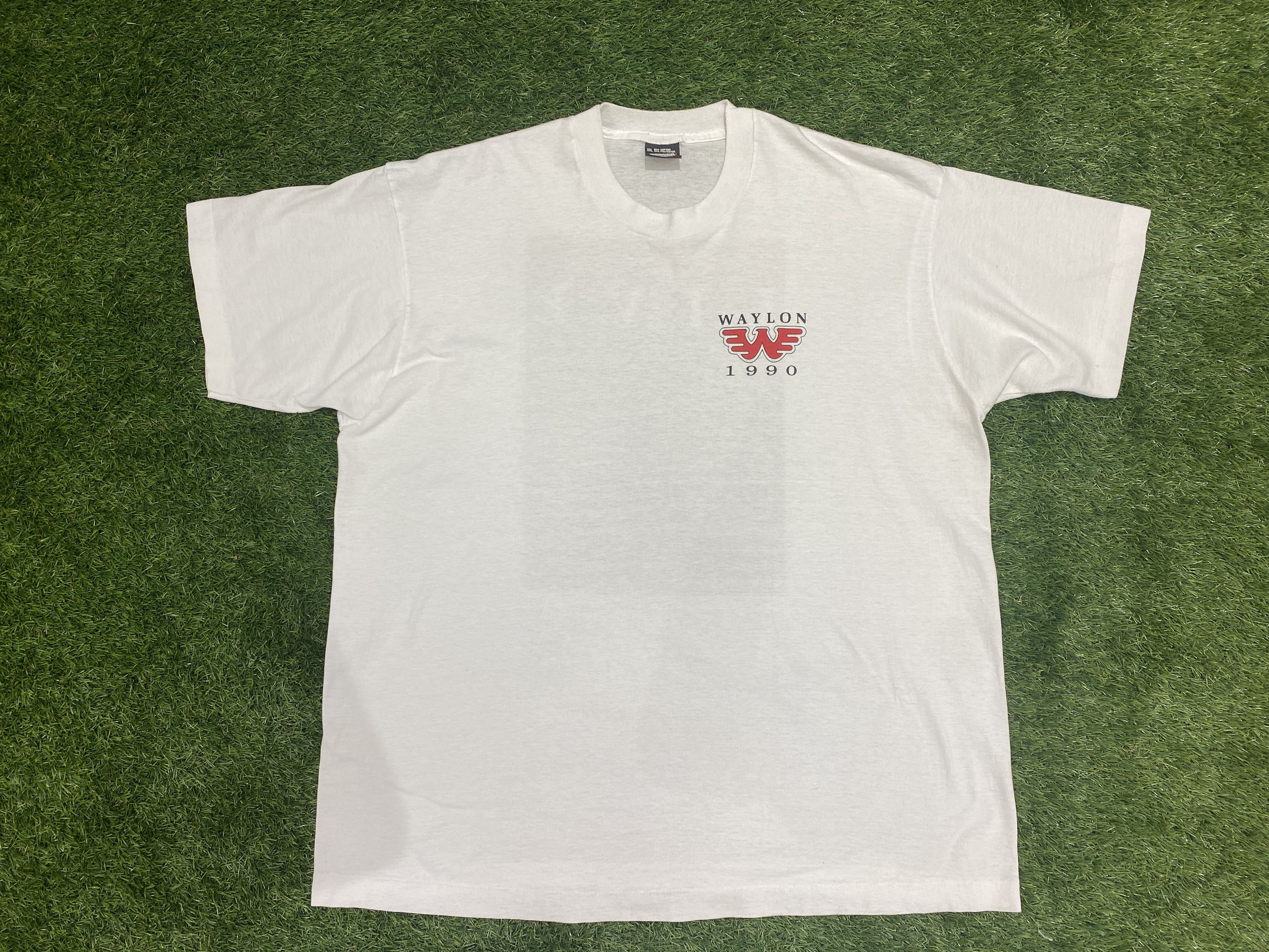 Other 1990 Waylon Jennins Single Stitch Tour Tee Size US XXL / EU 58 / 5 - 1 Thumbnail