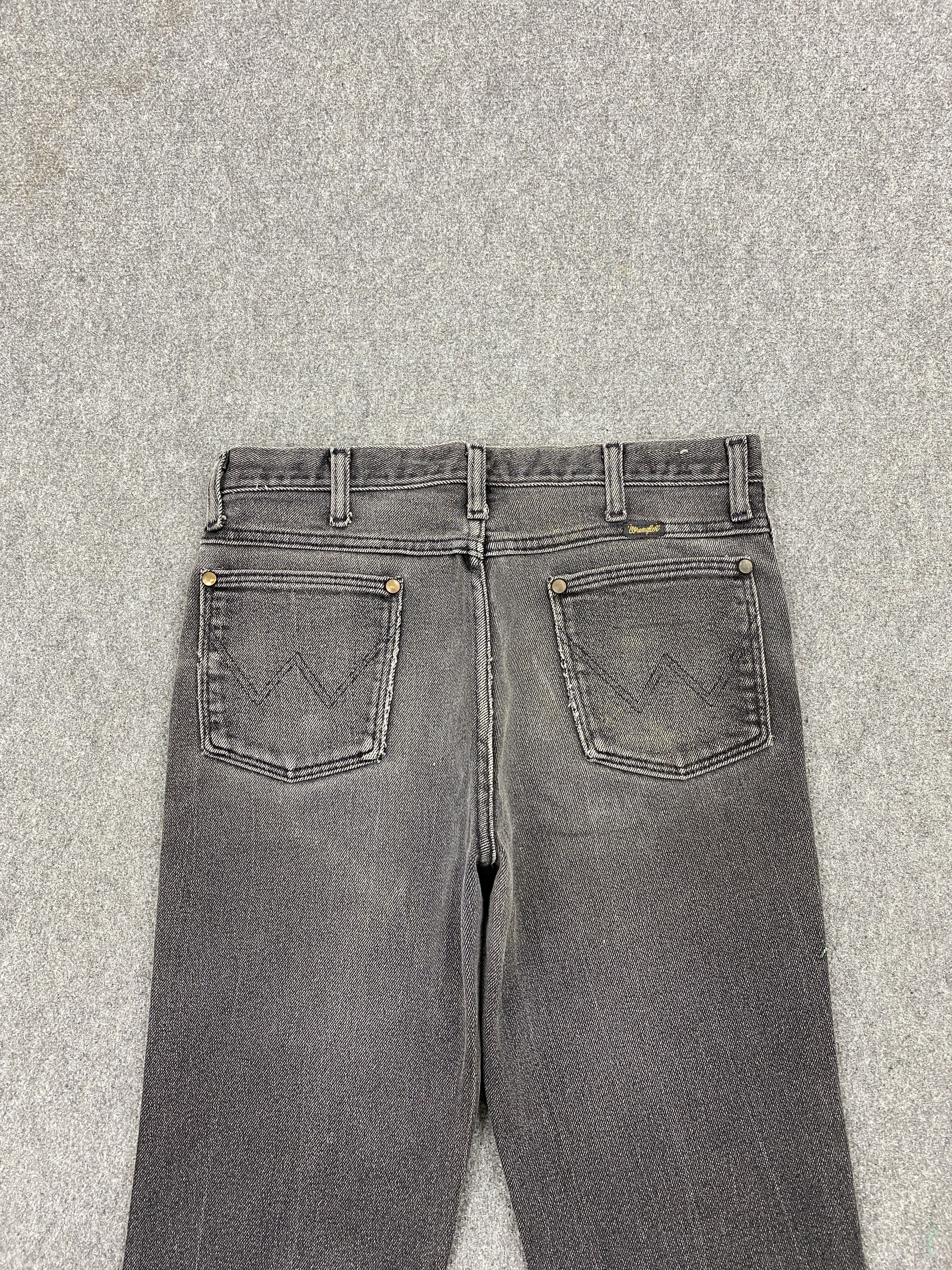 Vintage × Wrangler Vintage Wrangler Faded Black Bootcut Denim Jeans Size US 31 - 4 Thumbnail