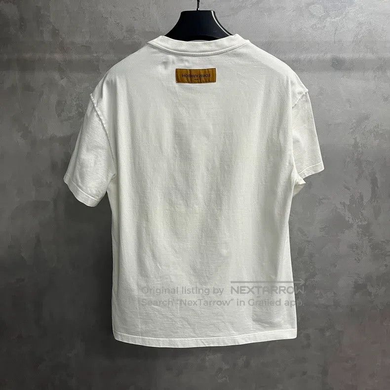 Louis Vuitton Louis Vuitton White solid monogram Logo printed crewneck l Size US L / EU 52-54 / 3 - 5 Thumbnail