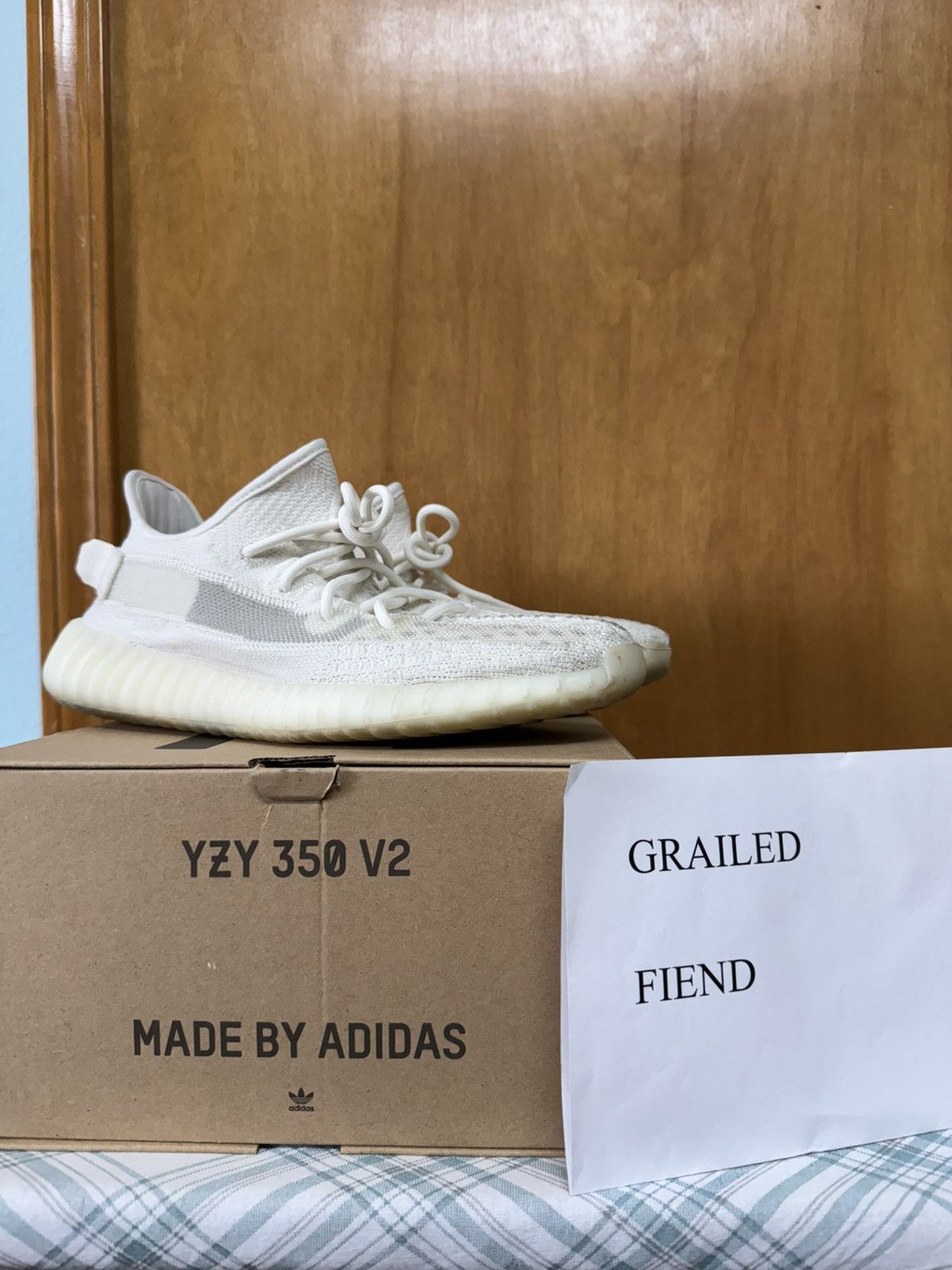 Yeezy Yeezy 350 V2 Bone Size US 9.5 / EU 42-43 - 3 Thumbnail