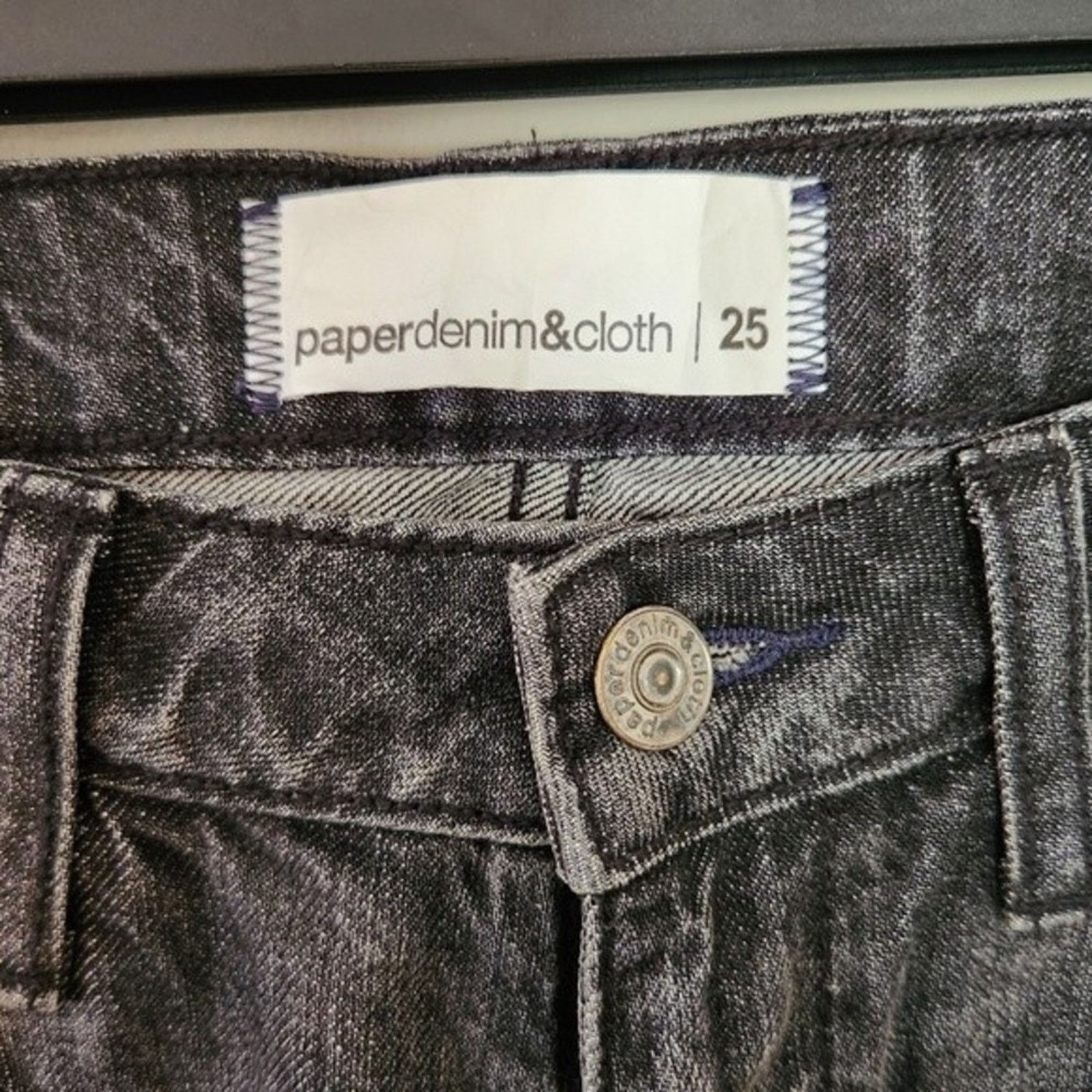 Paper Denim & Cloth NWOT Paper Denim & Cloth Blackwash straight leg jeans 25 Size 25" / US 0 / IT 36 - 7 Thumbnail