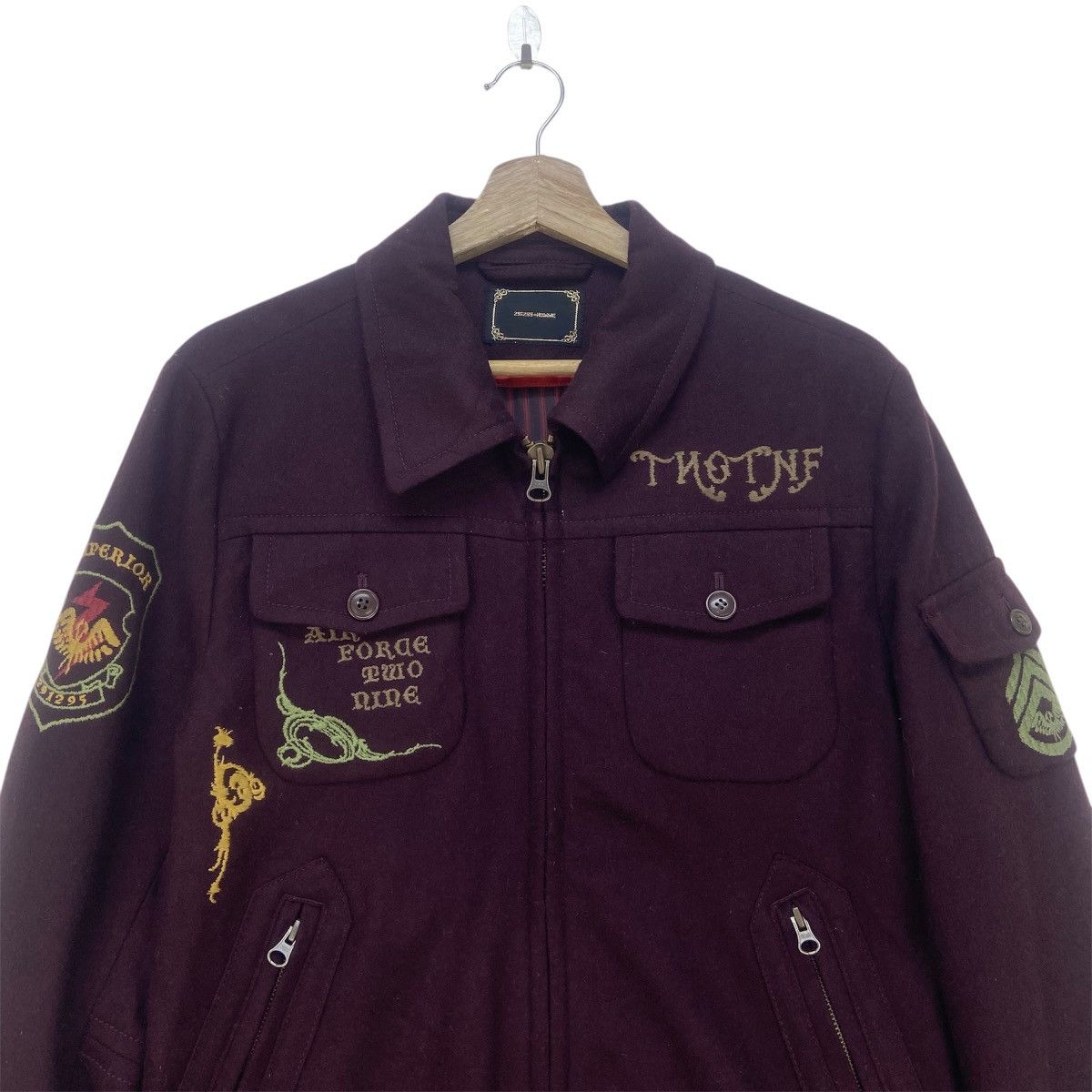 Japanese Brand Vtg 291295 Homme Private Troop Military Style Wool Jacket Size US S / EU 44-46 / 1 - 2 Thumbnail