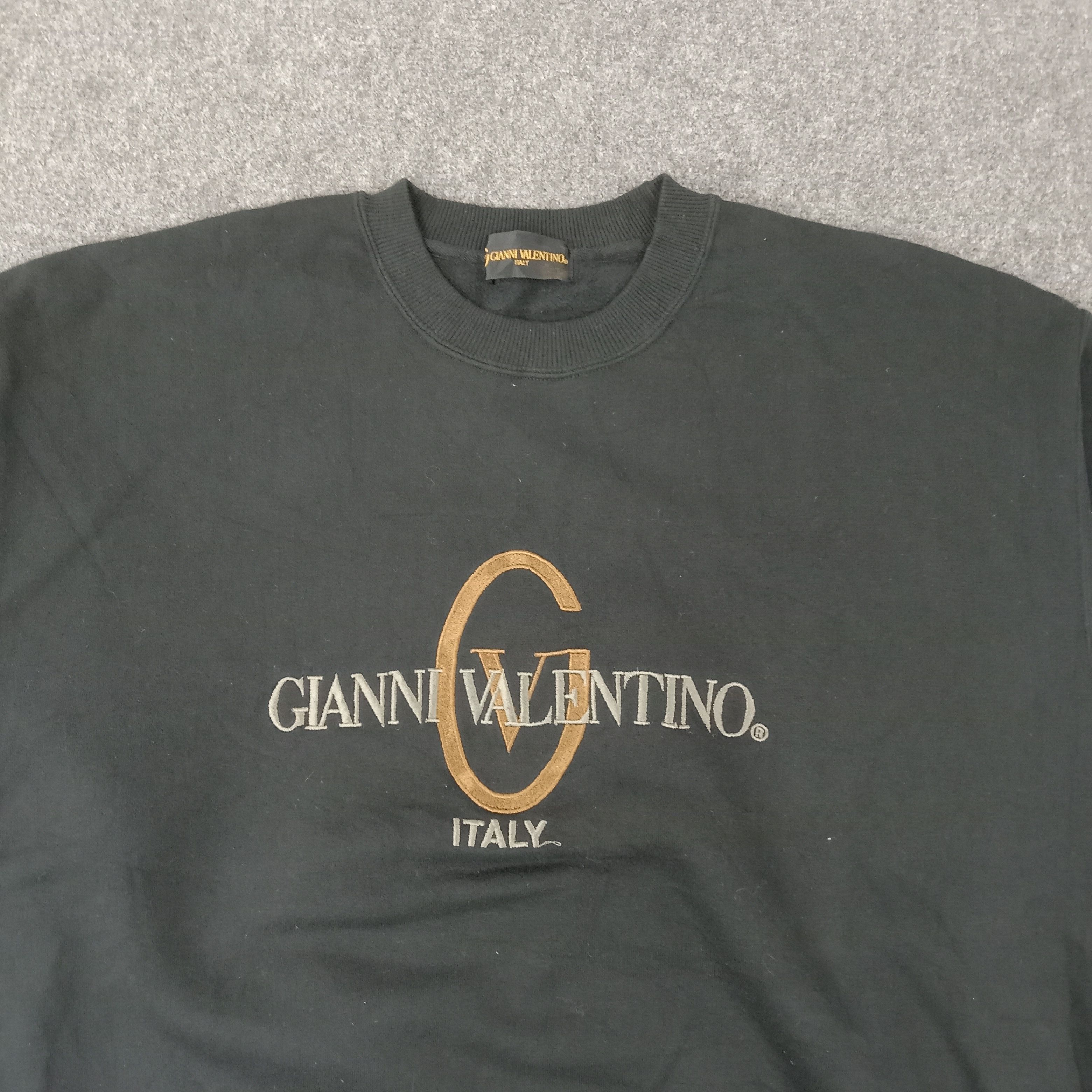 Gianni Valentino × Vintage Gianni Valentino Italian Brand Sweatshirt C218N12 Size US XL / EU 56 / 4 - 2 Thumbnail