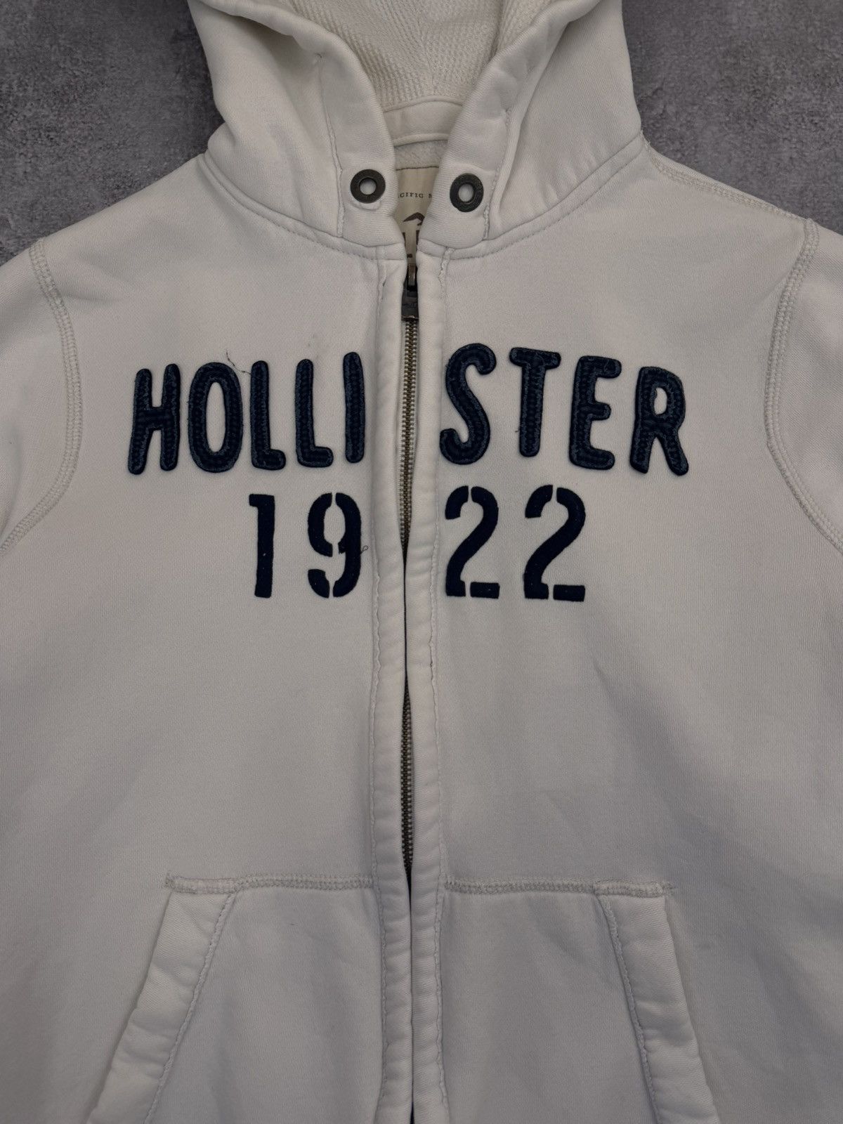 Hollister Hollister Women Cotton Zip Hoodie White Size M Size M / US 6-8 / IT 42-44 - 2 Thumbnail