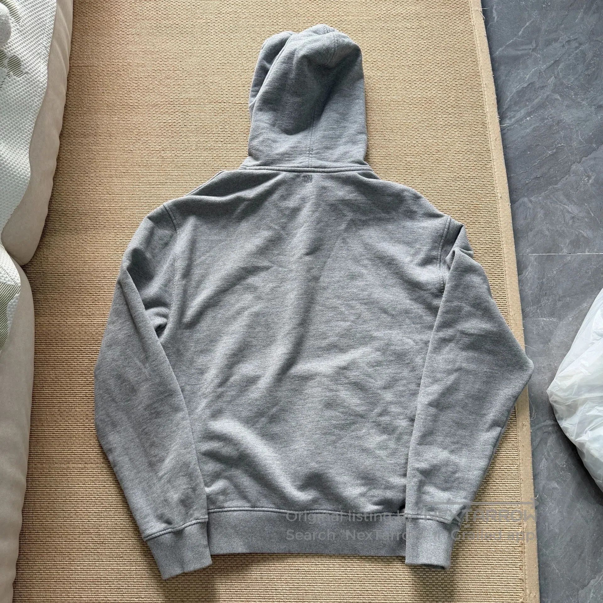 AMI Gray AMI Heart Embroidered Hoodie Sweatshirt. Size US XL / EU 56 / 4 - 2 Thumbnail
