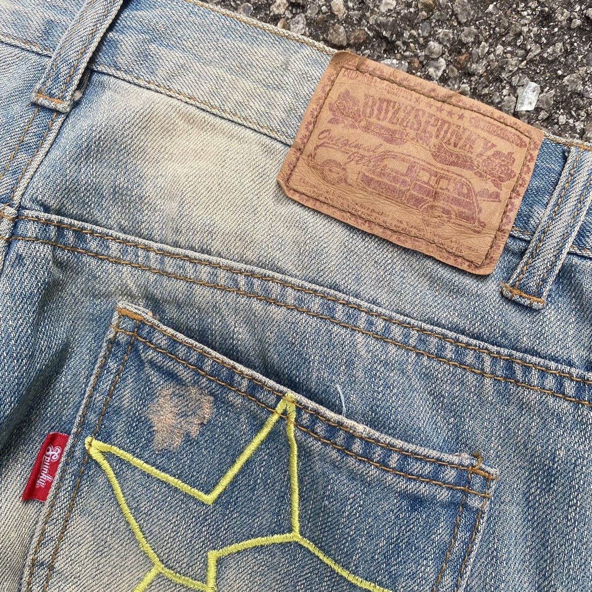 Hysteric Glamour Buzz Spunky Patched Distressed Faded Denim Jeans Size US 30 / EU 46 - 8 Thumbnail