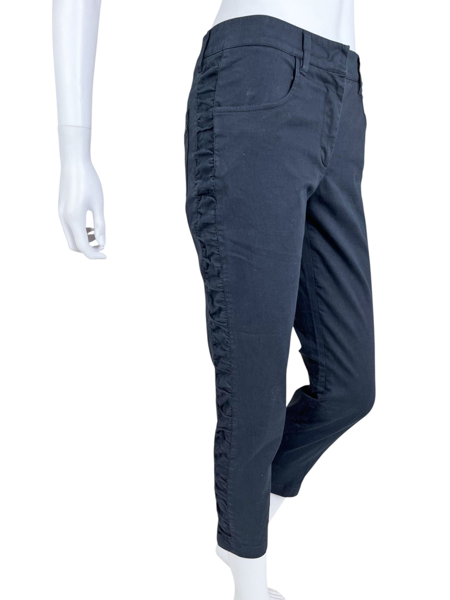 Prada F/W 2007 Curly Black Capri Pants Size 27" / US 4 / IT 40 - 6 Thumbnail