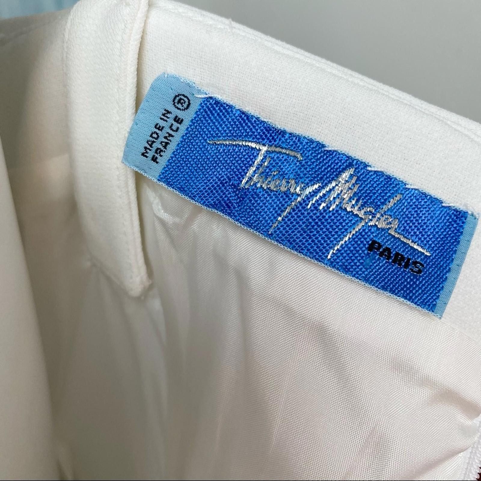 Thierry Mugler VTG THEIRRY MUGLER Iconic Vintage White Bandeau Sheath Dress Size S / US 4 / IT 40 - 9 Thumbnail