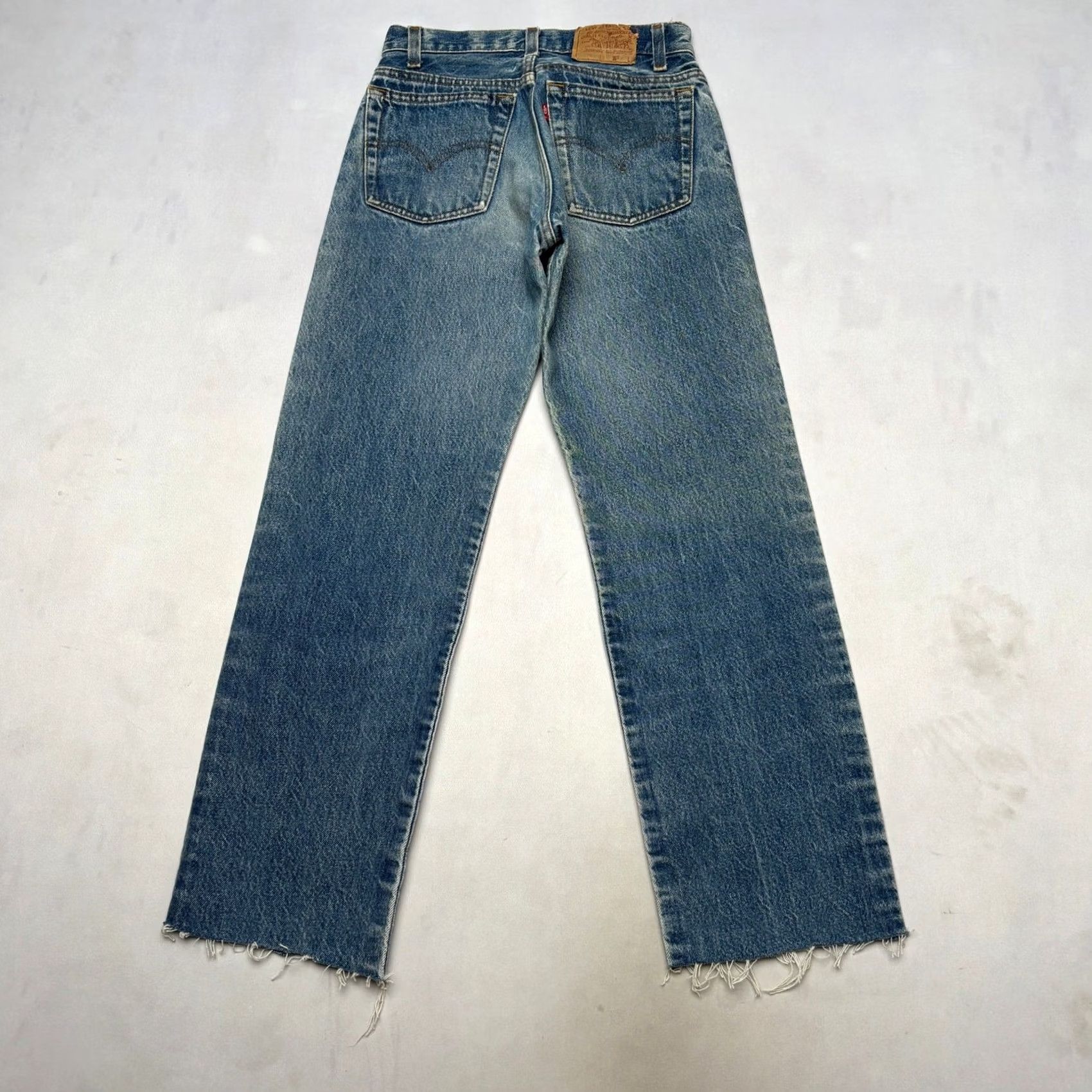 Levi's VINTAGE Levi's 701-0117 Student Fit Jeans Women 22x26 Blue Regular Straight Made in USA 80s 26x35 (22x26) Size 40" / US 18 - 3 Thumbnail